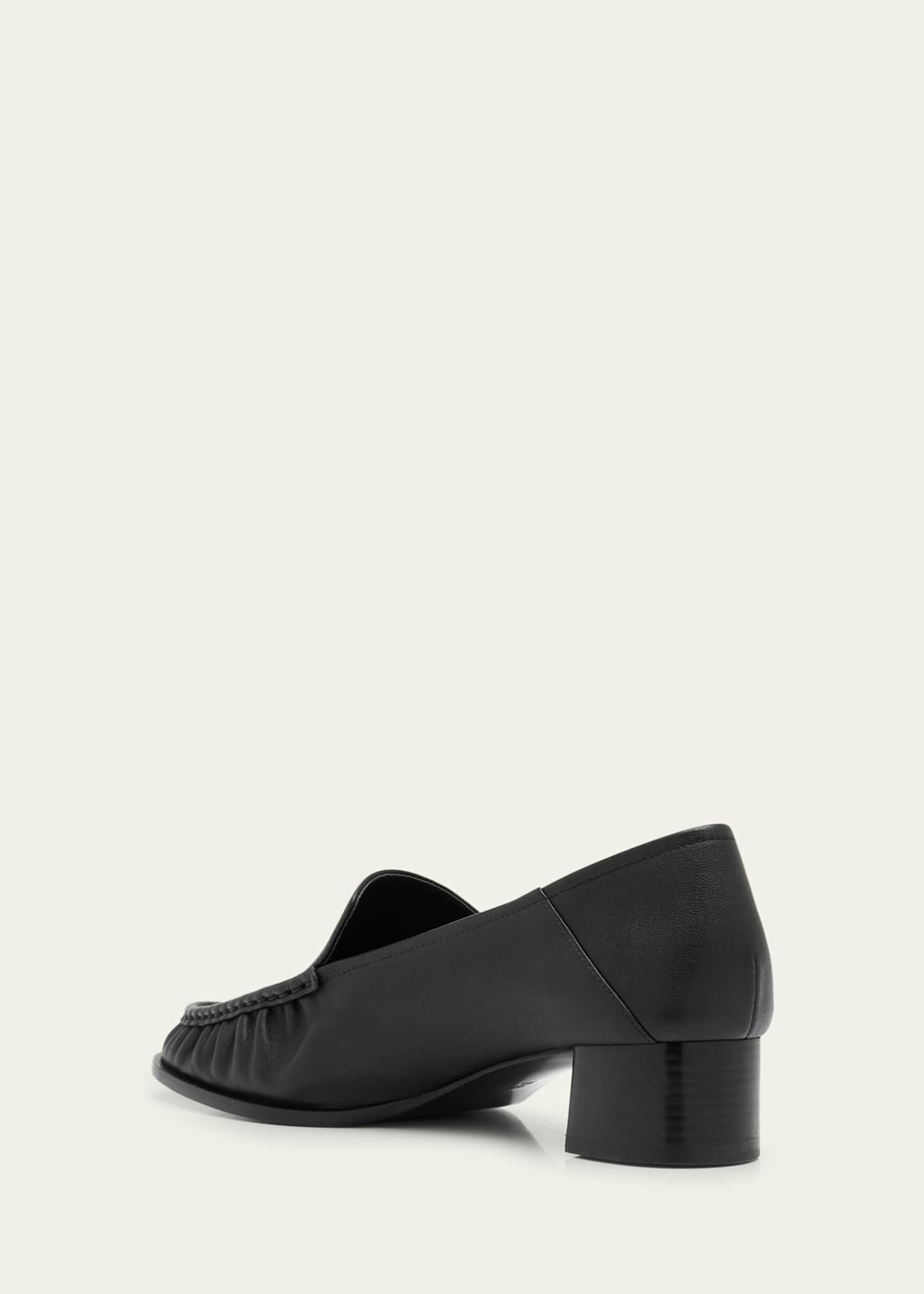 3.1 Phillip Lim Nadia Leather Heeled Loafers Image 4 of 6