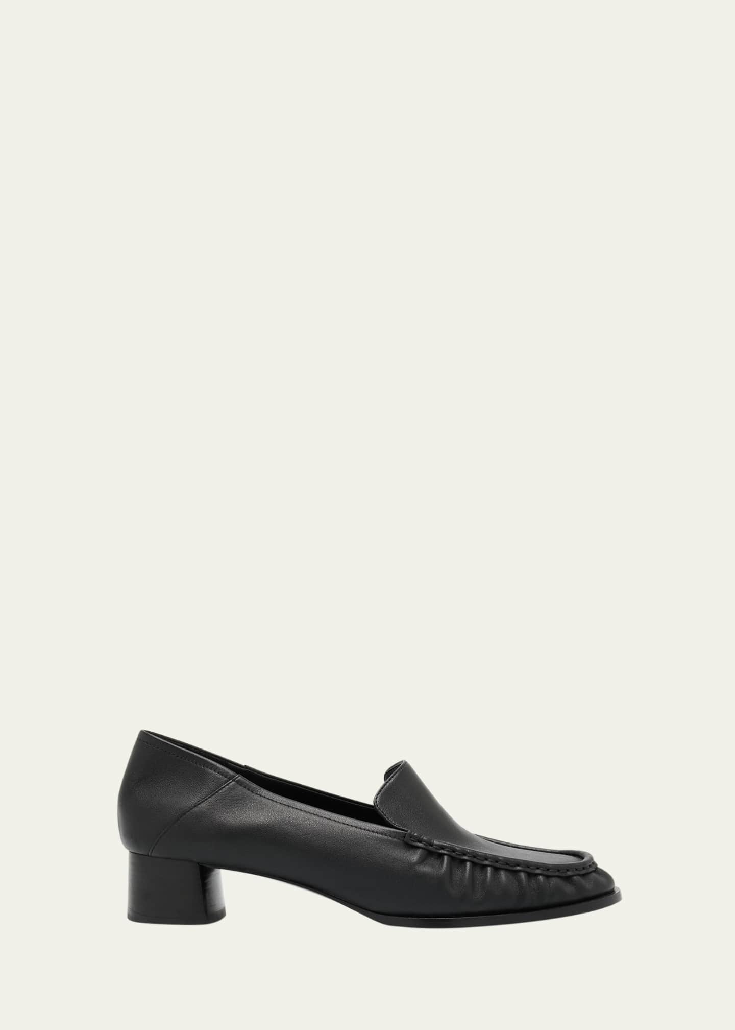 3.1 Phillip Lim Nadia Leather Heeled Loafers Image 1 of 6