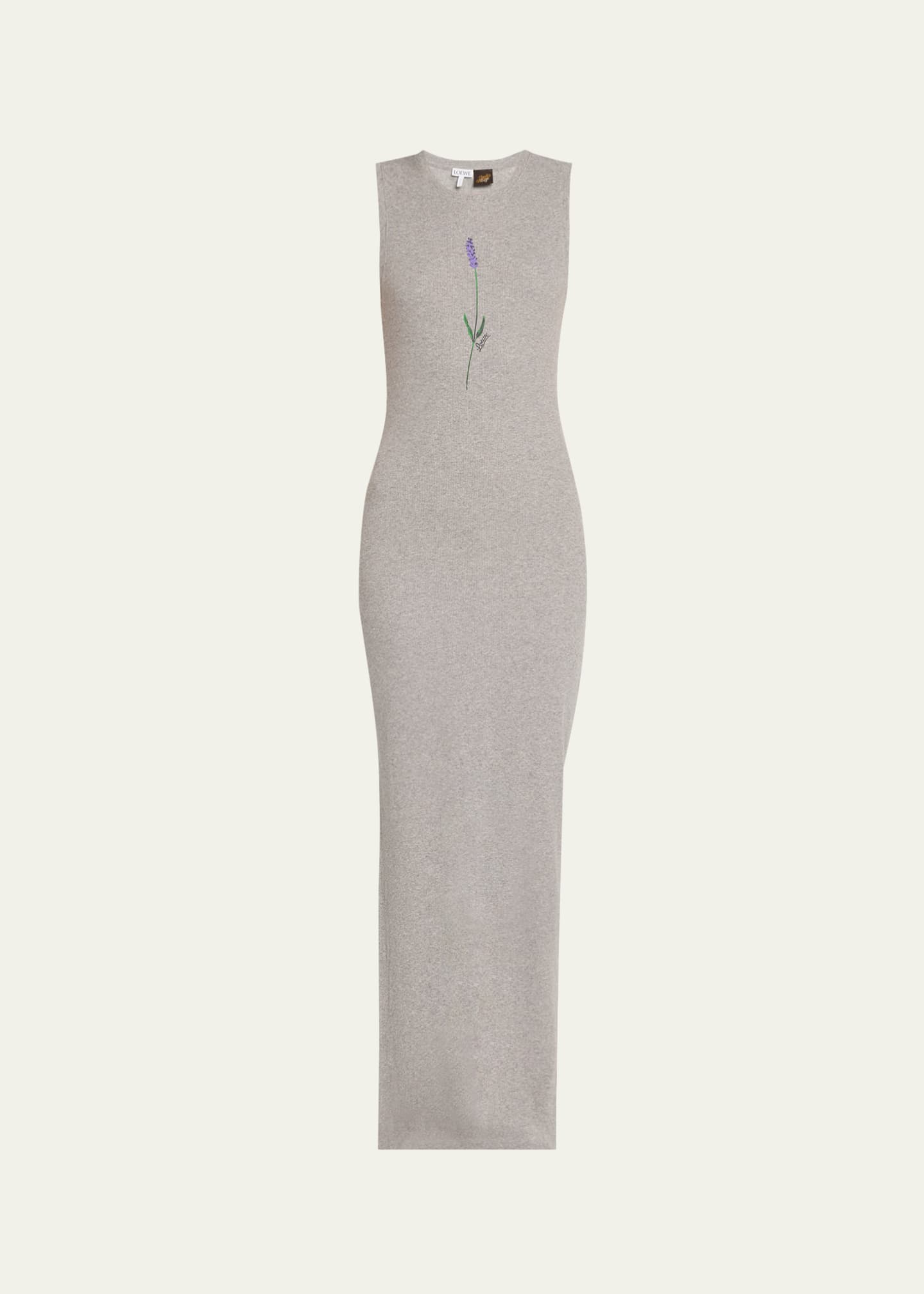 Loewe x Paula’s Ibiza Flower Print Rib Maxi Tank Dress Image 1 of 5