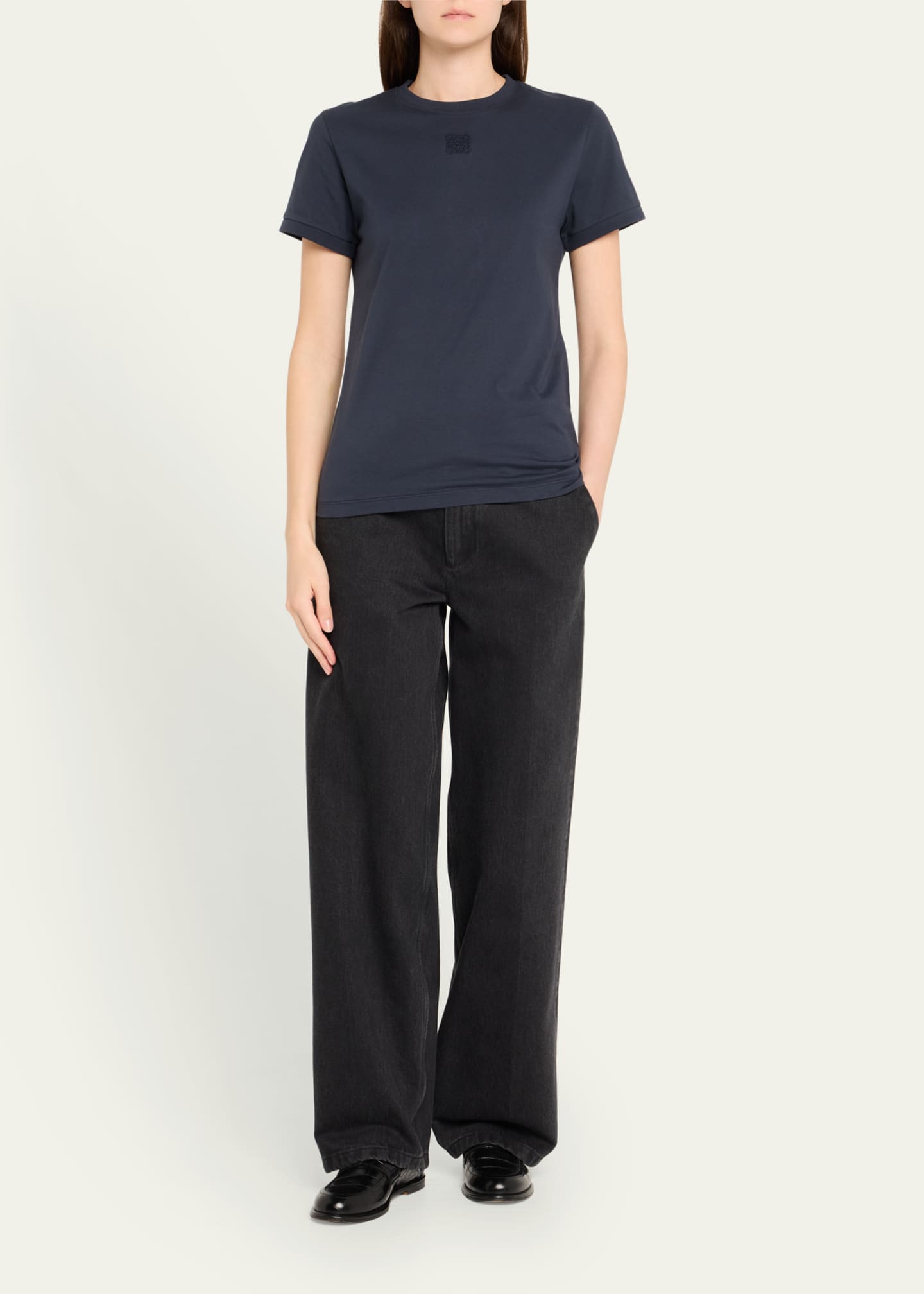 Loewe Anagram Openwork Lace T-Shirt Image 2 of 5