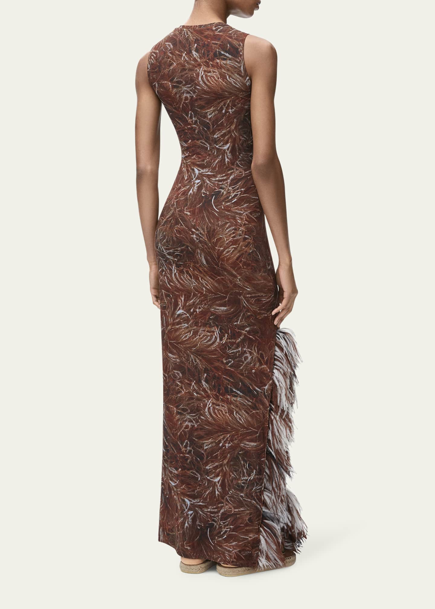 Loewe Feather Detail Tank Maxi Dress Image 3 of 5