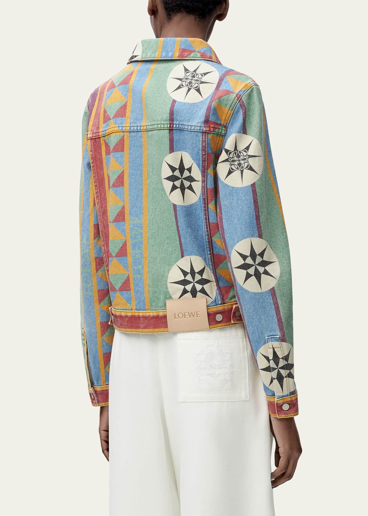 Loewe Anagram Geo Printed Denim Jacket Image 3 of 5