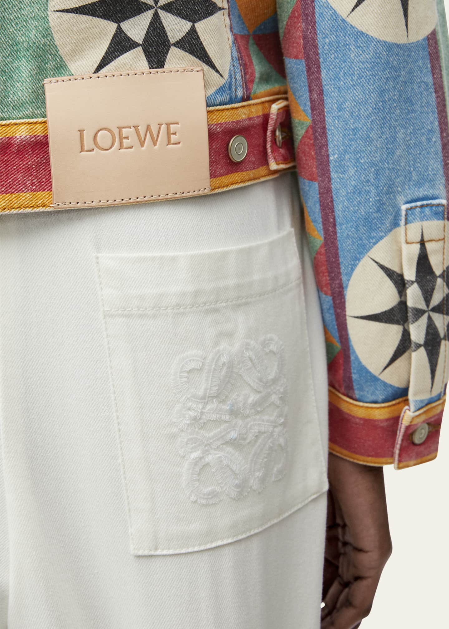 Loewe Anagram Geo Printed Denim Jacket Image 5 of 5