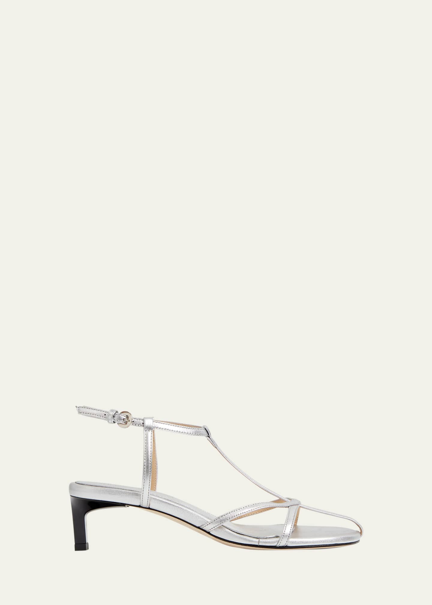 Dear Frances Tee Metallic Leather Sandals
