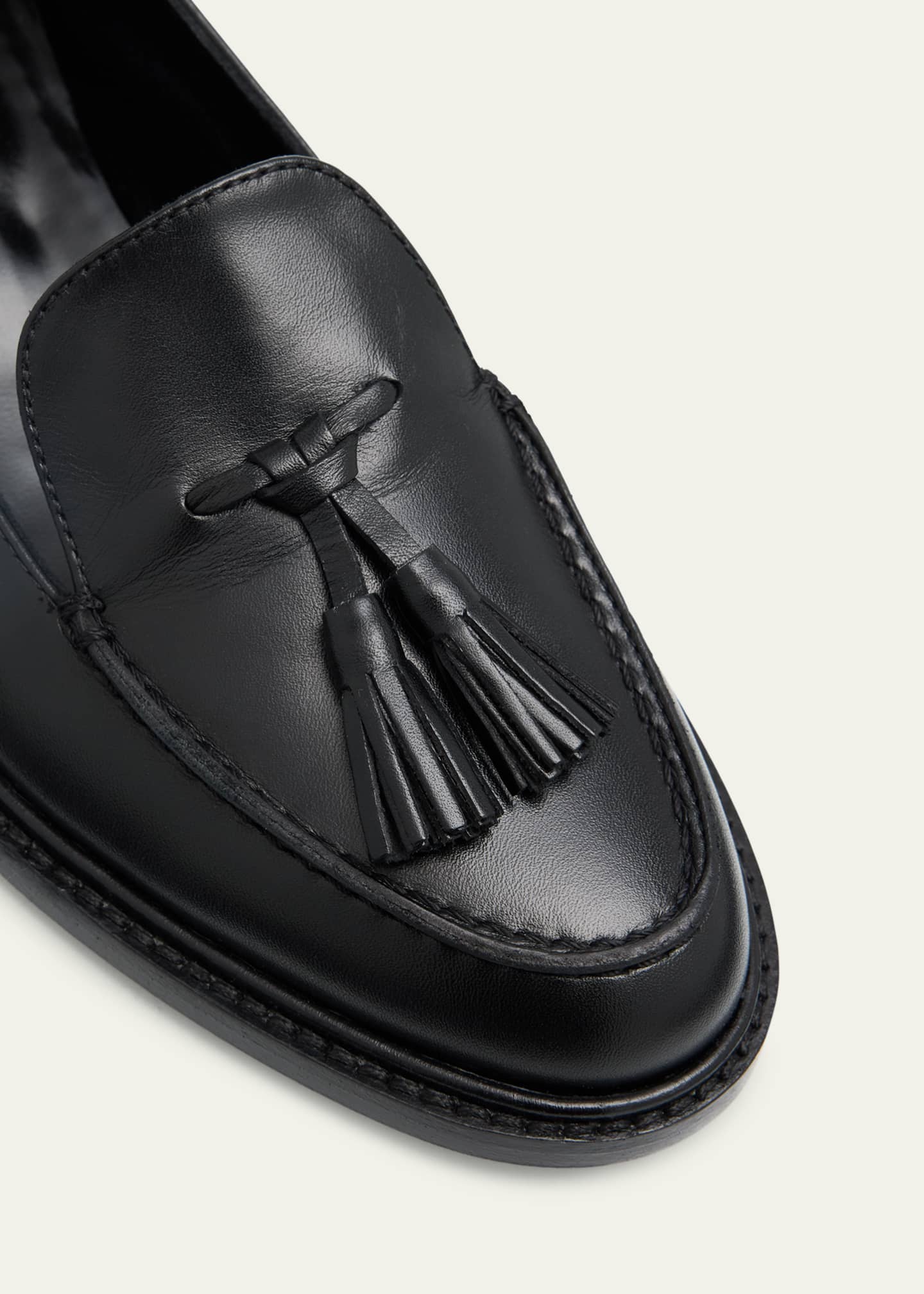 Manolo Blahnik Bucky Leather Loafers Image 3 of 4