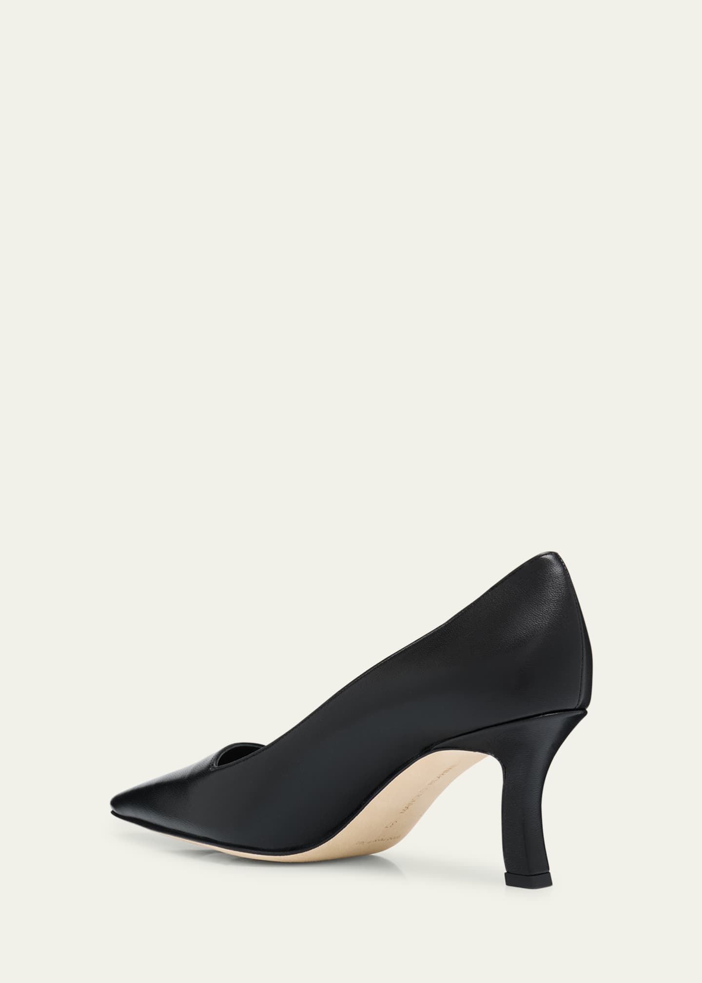 Manolo Blahnik Moiralo Leather Pumps Image 2 of 4