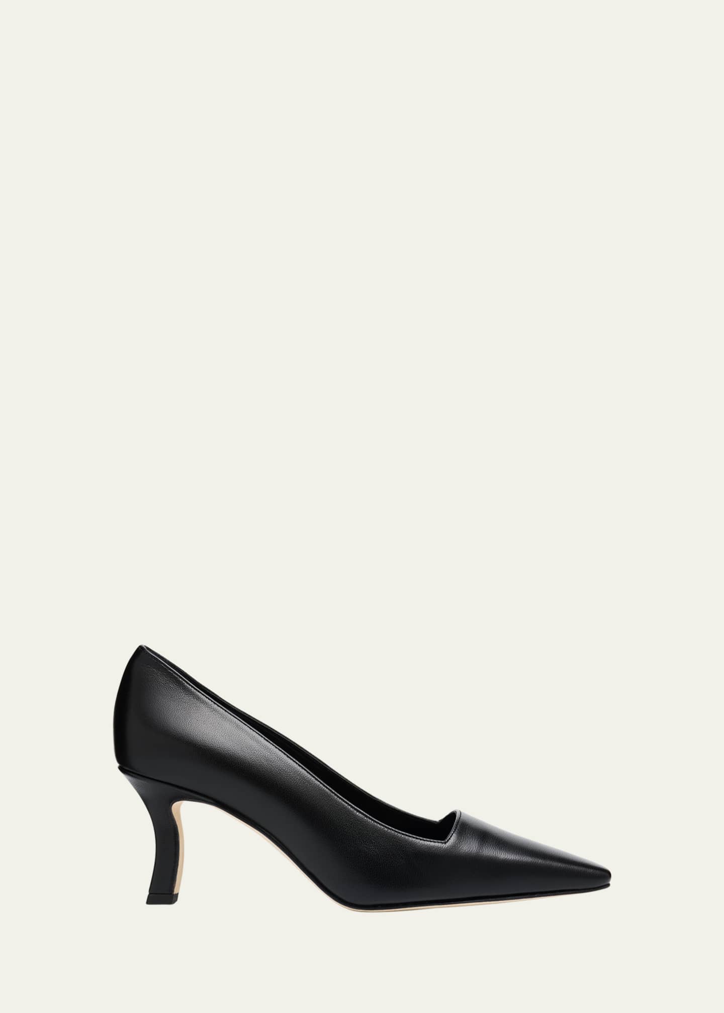 Manolo Blahnik Moiralo Leather Pumps Image 1 of 4