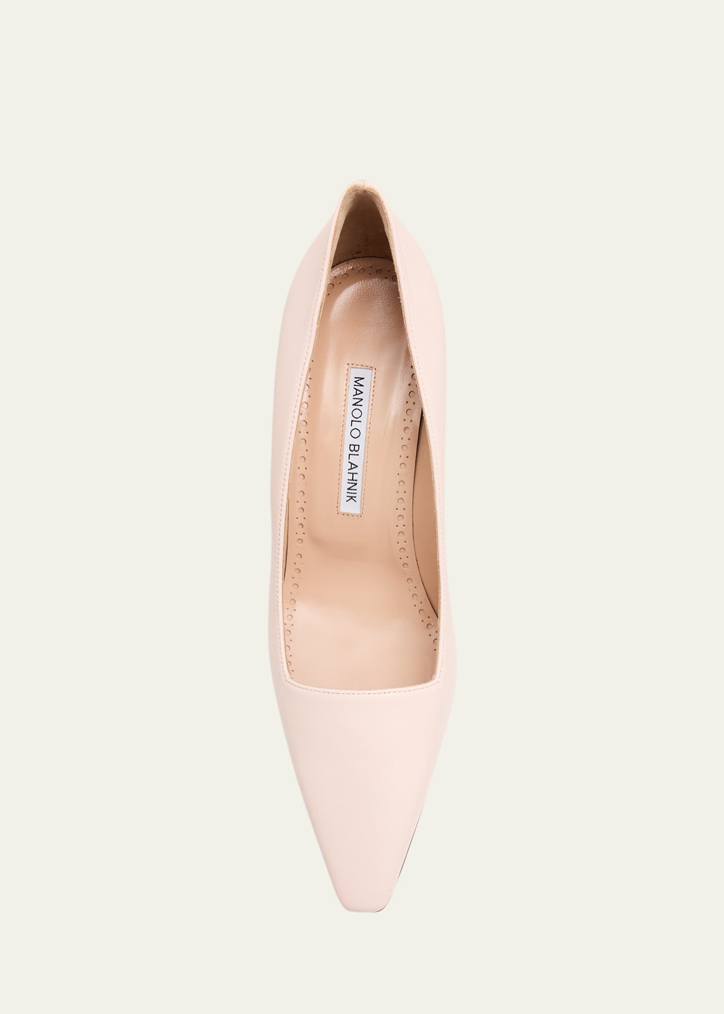 Manolo Blahnik Moiralo Leather Pumps Image 4 of 4