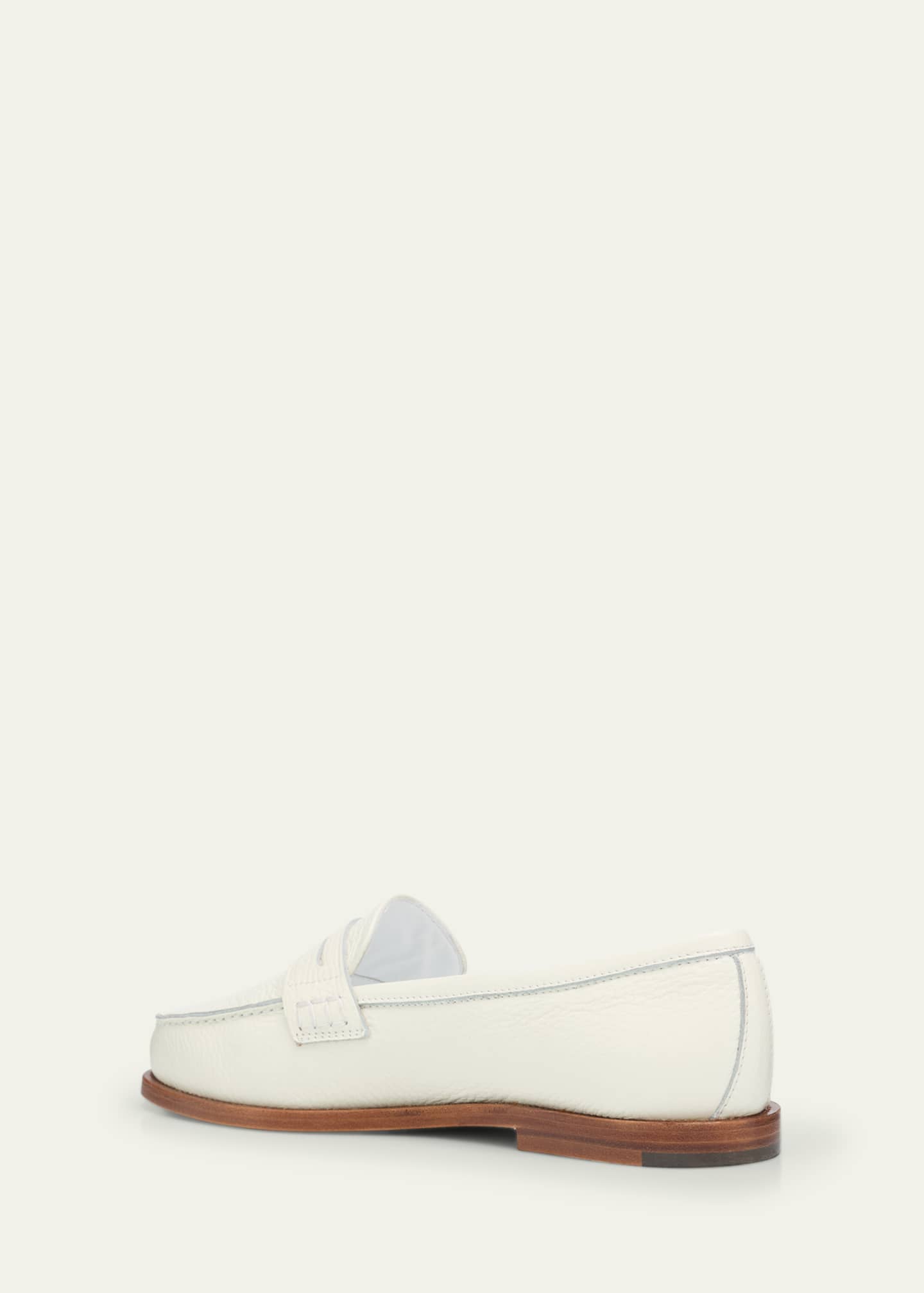 Manolo Blahnik Perrita Leather Penny Loafers Image 2 of 4