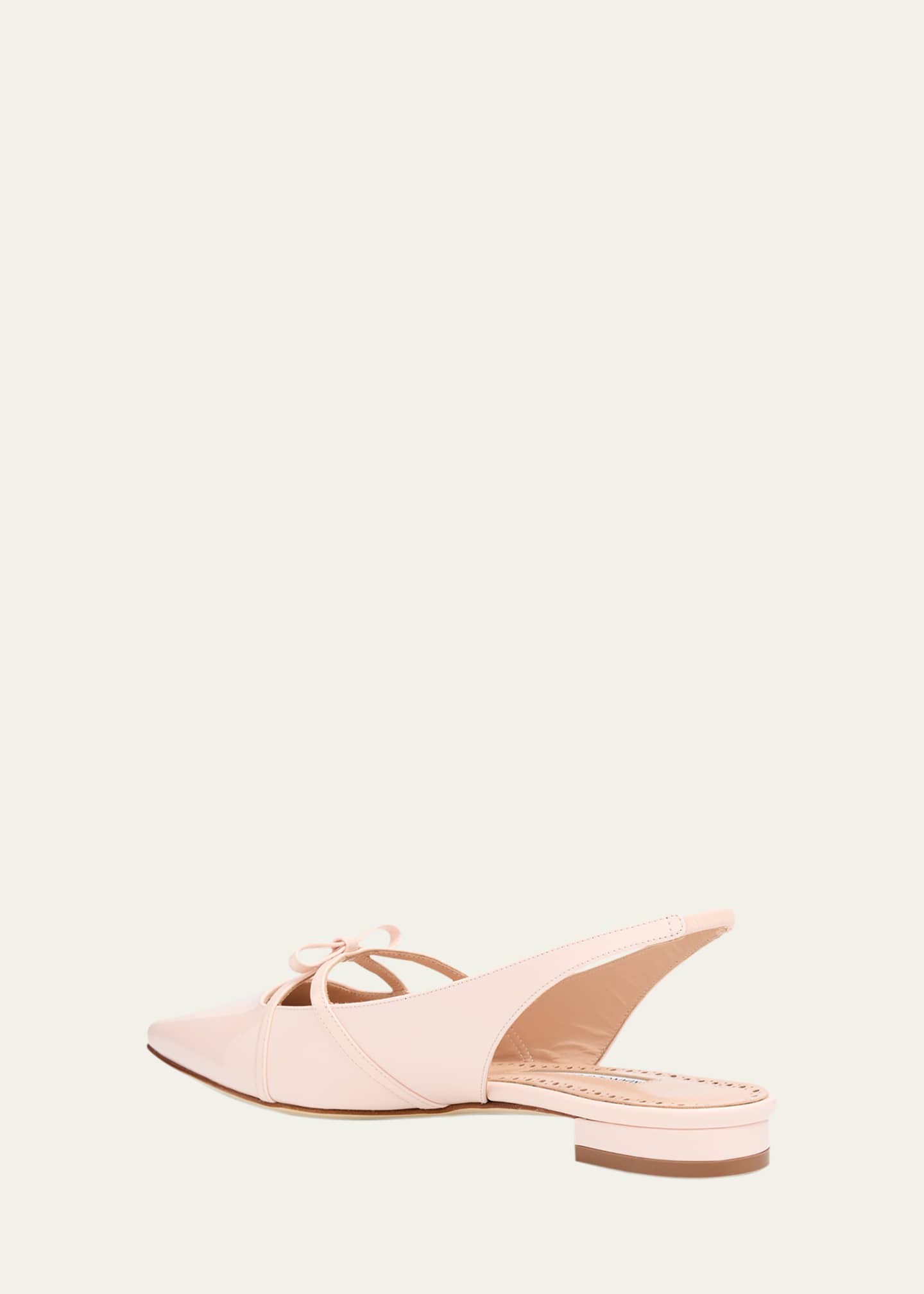 Manolo Blahnik Daria Patent Leather Slingback Ballerina Flats Image 2 of 4