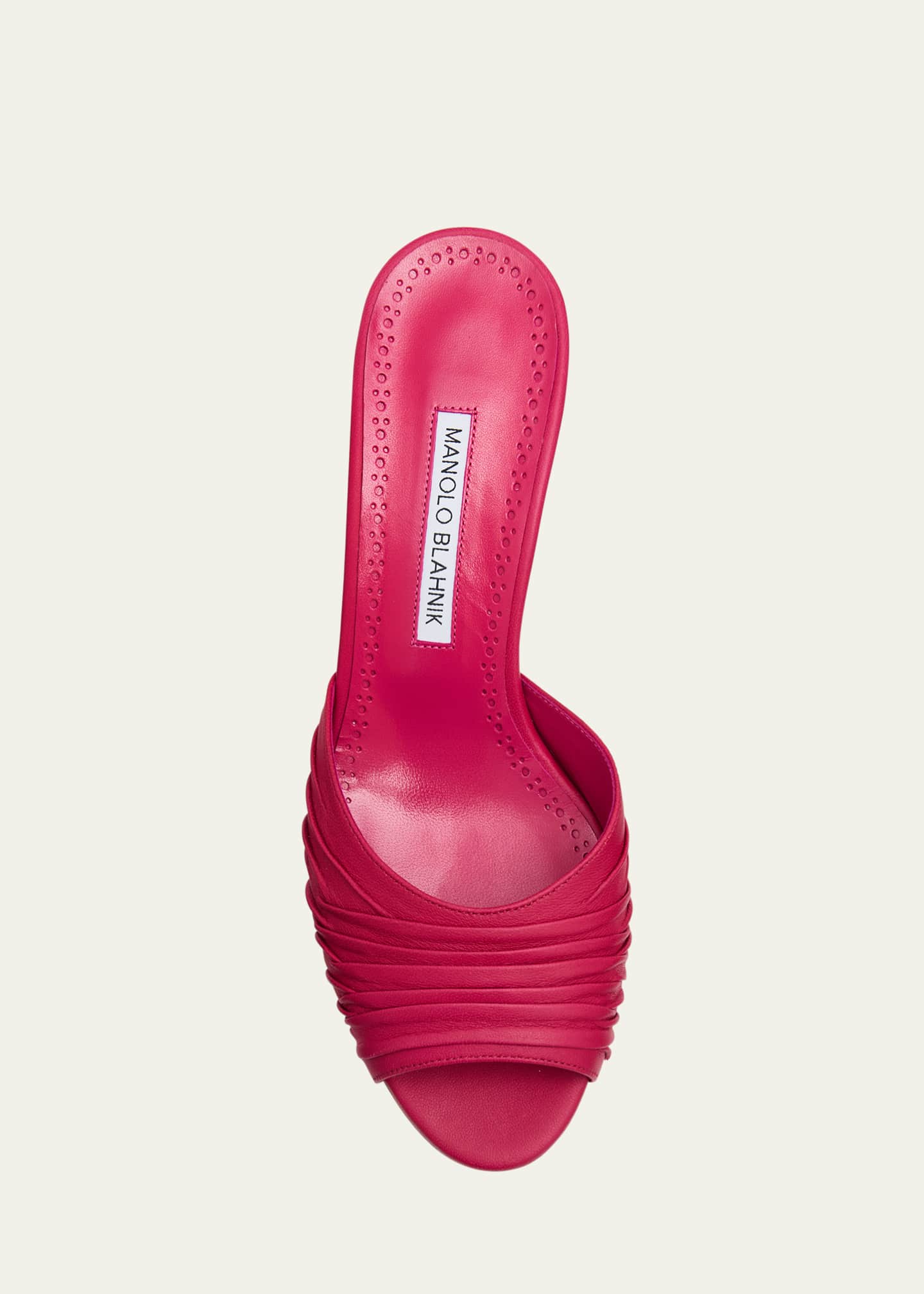 MANOLO BLAHNIK サーモンピンク サンダル 35 ヒール8センチ MANOLO