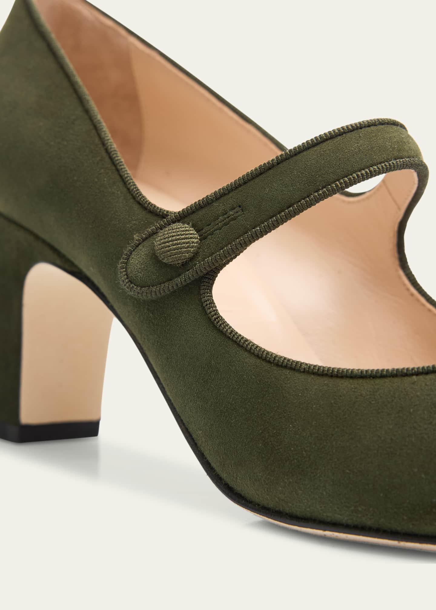 Manolo Blahnik Campariba Kid Suede Pumps Image 3 of 4