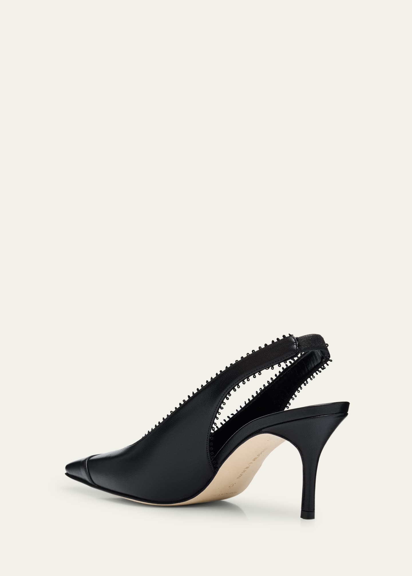 Manolo Blahnik Gaius Leather Slingback Pumps Image 2 of 4
