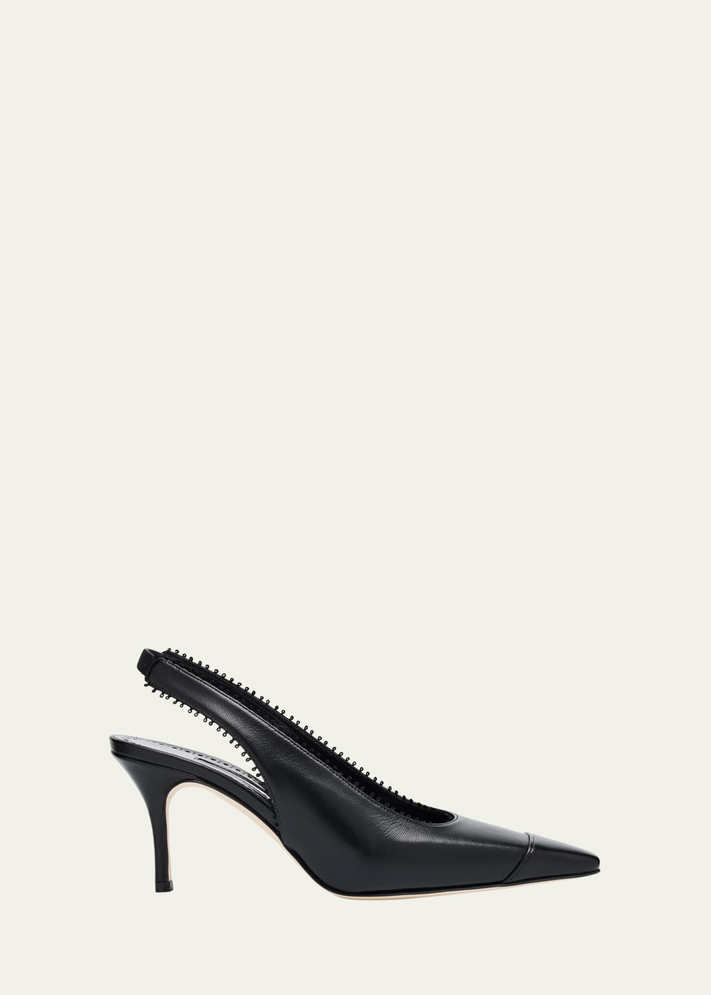 Manolo Blahnik Gaius Leather Slingback Pumps - Bergdorf Goodman