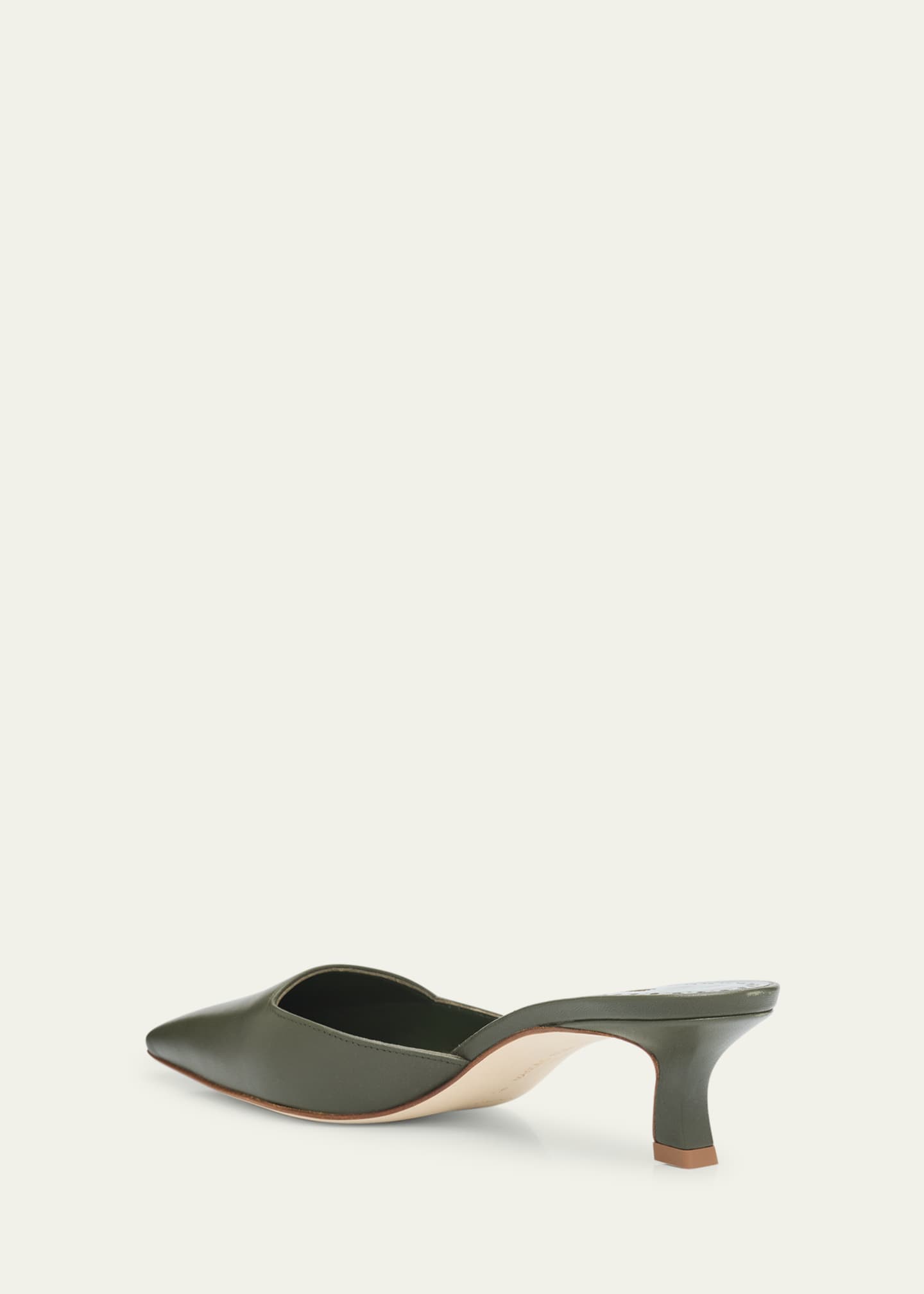 Manolo Blahnik Moiramu Leather Mules Image 2 of 4
