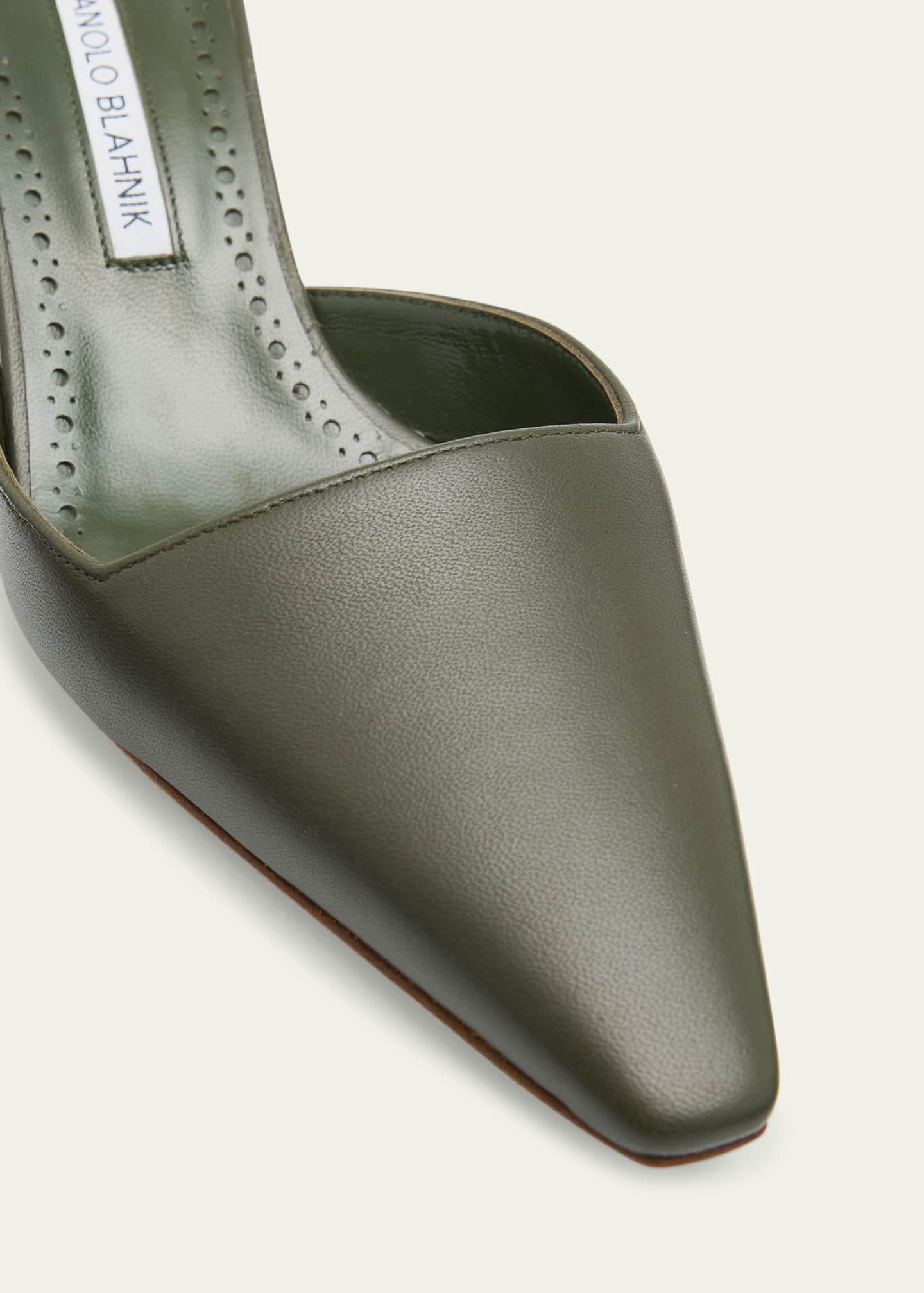 【MANOLO BLAHNIK】陽ざしに映える♪ Moiramu レザー ミュール MOIRAMU | Red Nappa Leather Pointed Toe Mules | Manolo Blahnik