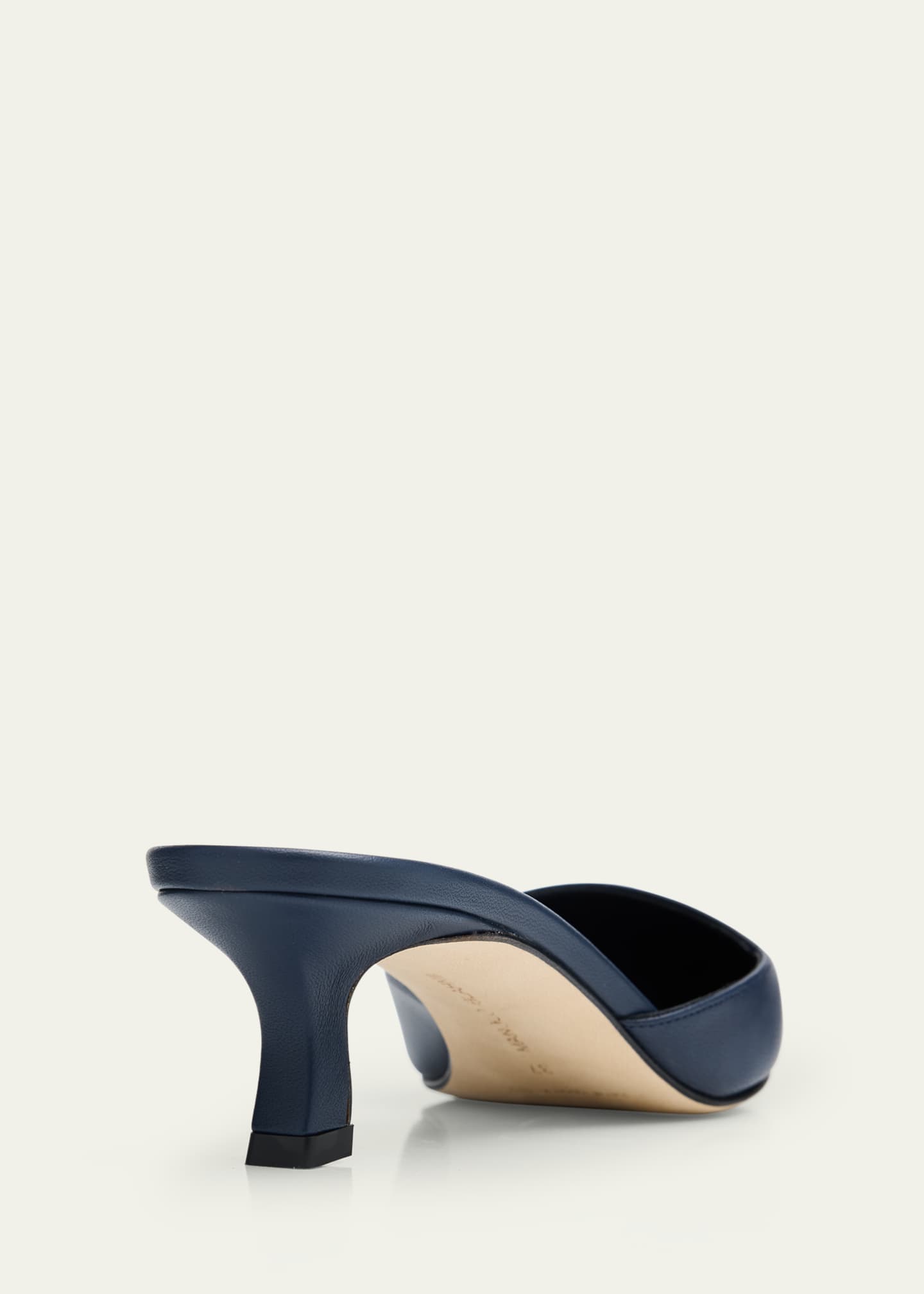 Manolo Blahnik Moiramu Leather Mules Image 3 of 4