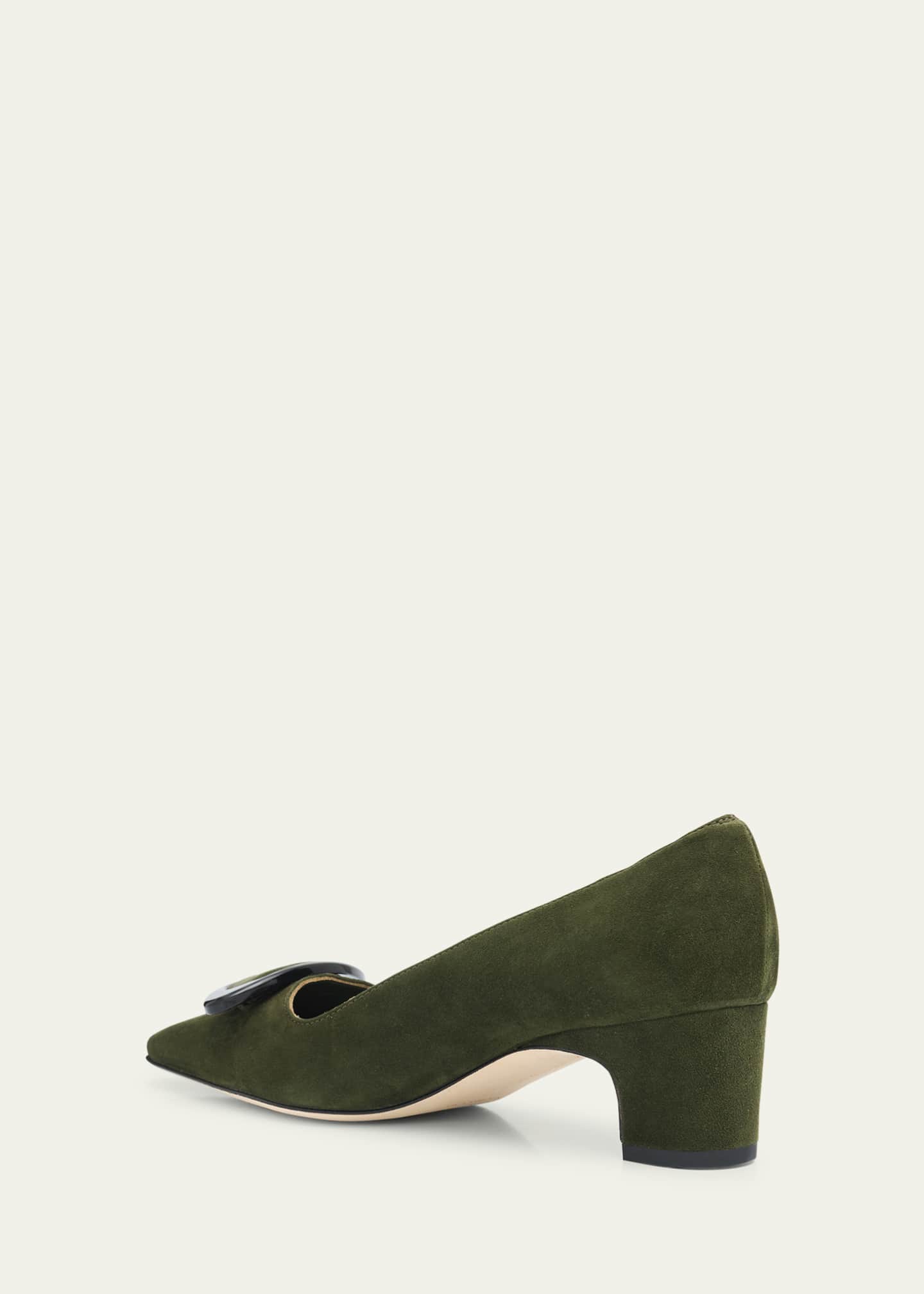 Manolo Blahnik Fenix Suede Pumps Image 2 of 4