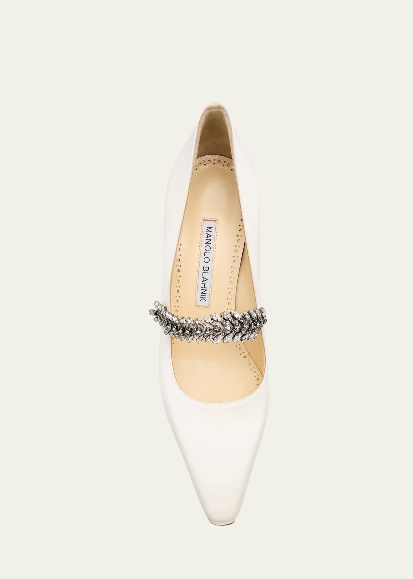 Manolo Blahnik Majika Embellished Satin Pumps - Bergdorf Goodman