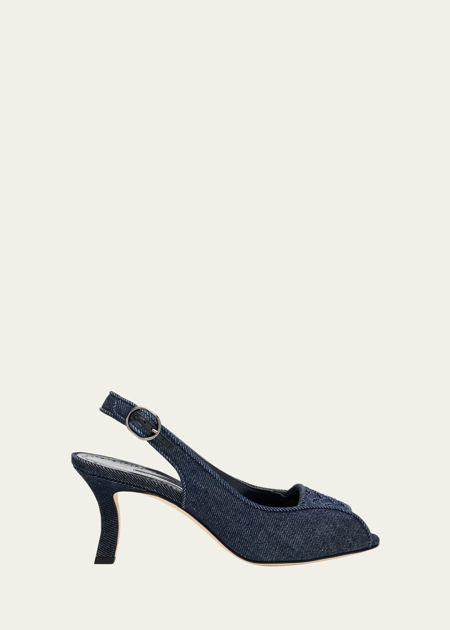 MANOLO BLAHNIK 4241923994C 関税送料込 Manolo Blahnik Capcour 90MM Leather & Mesh Pumps | Saks