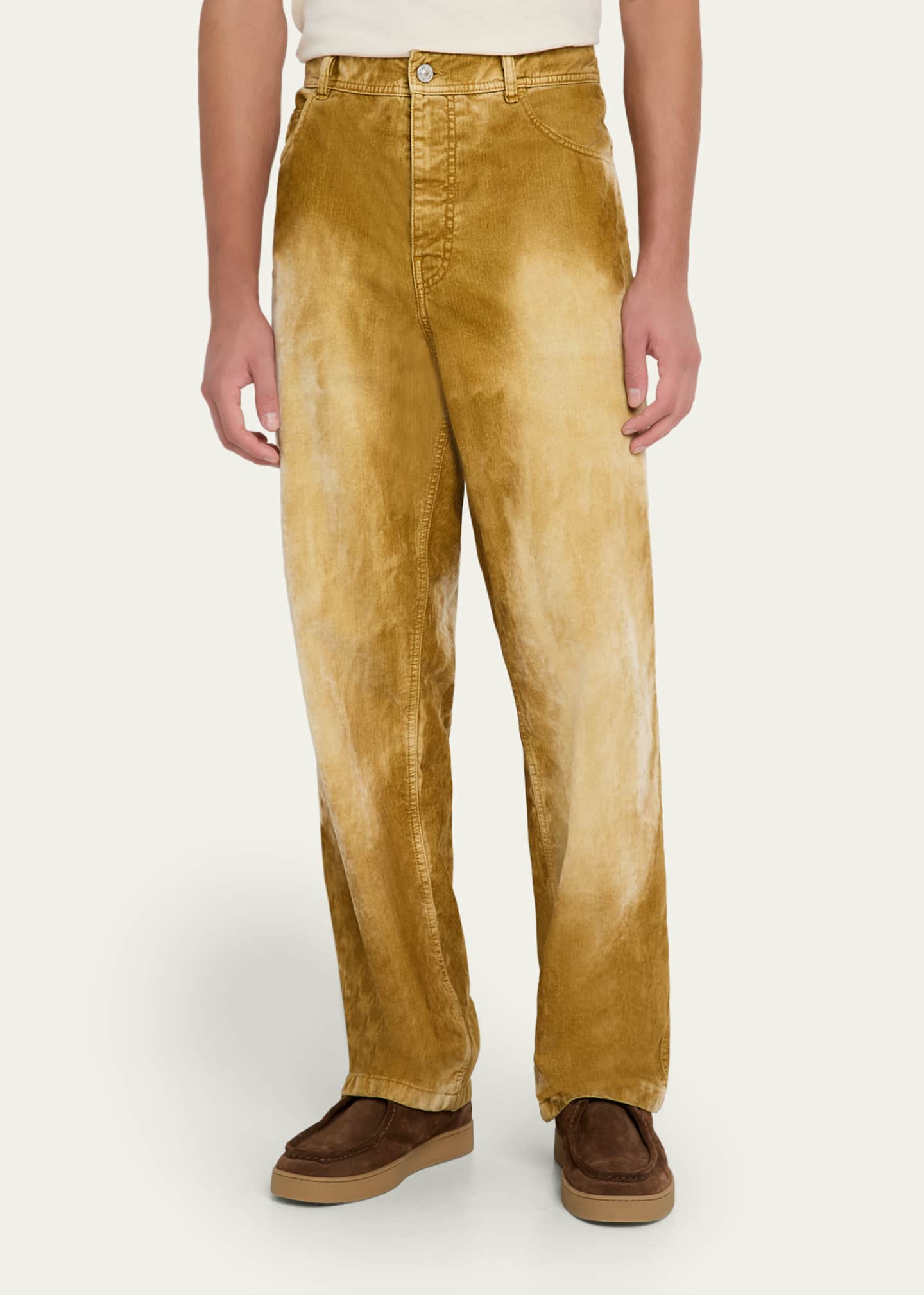 Marni Men's Relaxed-Fit Flocked Jeans Image 3 of 5
