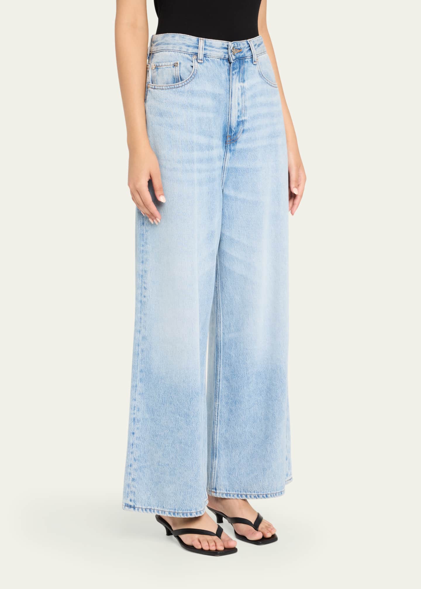 Ganni Soft Rigid Baggy Jeans Image 4 of 5