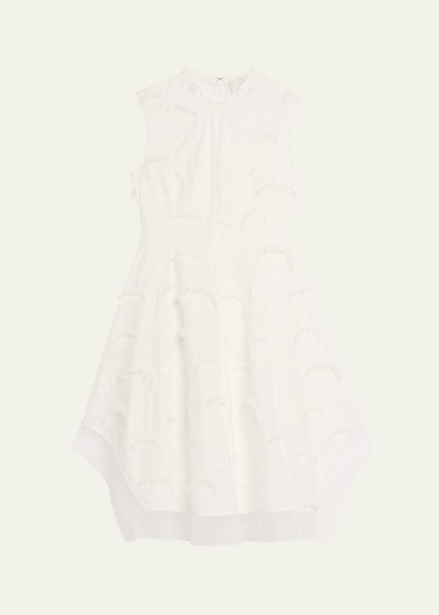 3.1 Phillip Lim Embroidered Organza Sleeveless Midi Dress Image 1 of 5