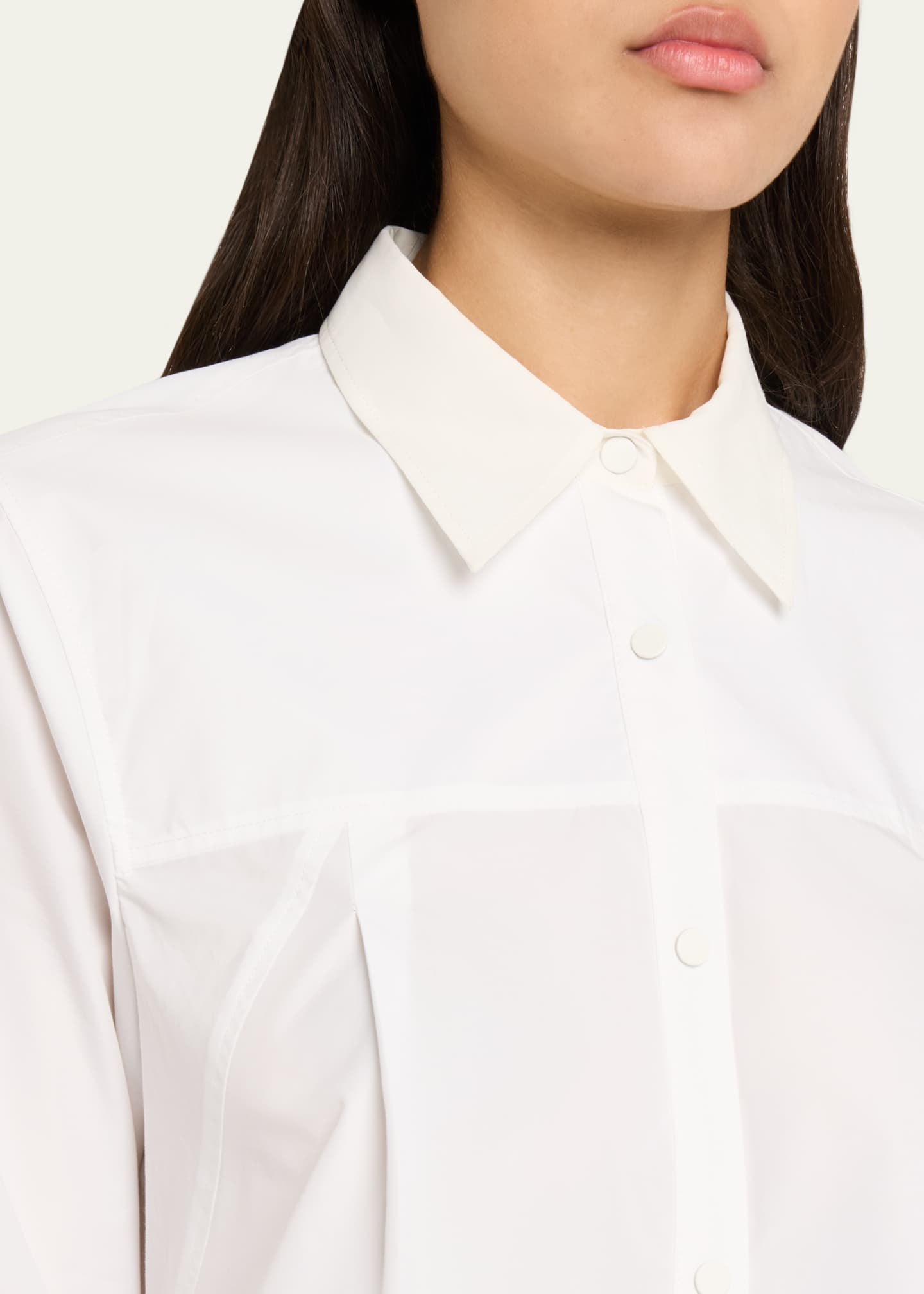 3.1 Phillip Lim Flounce-Hem Long-Sleeve Shirt Image 5 of 5