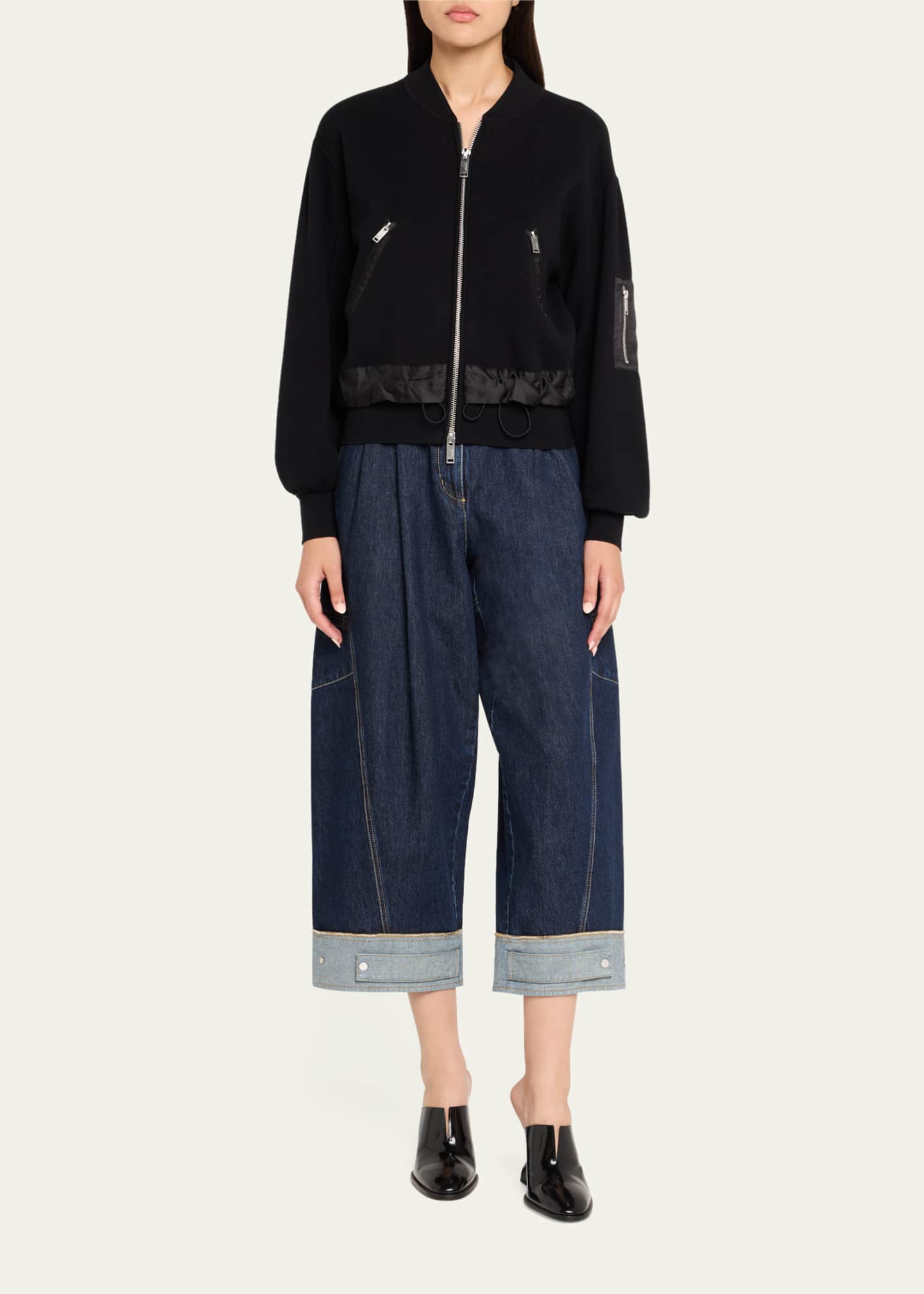 3.1 Phillip Lim Double-Layer Bomber Jacket Image 2 of 5