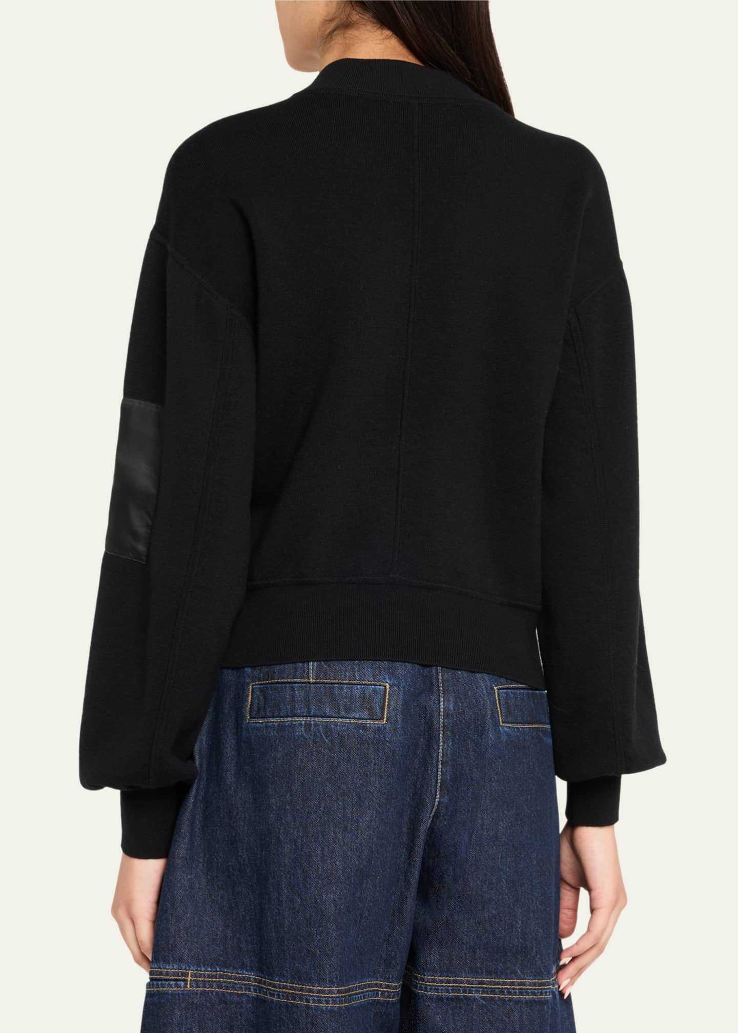 3.1 Phillip Lim Double-Layer Bomber Jacket Image 3 of 5