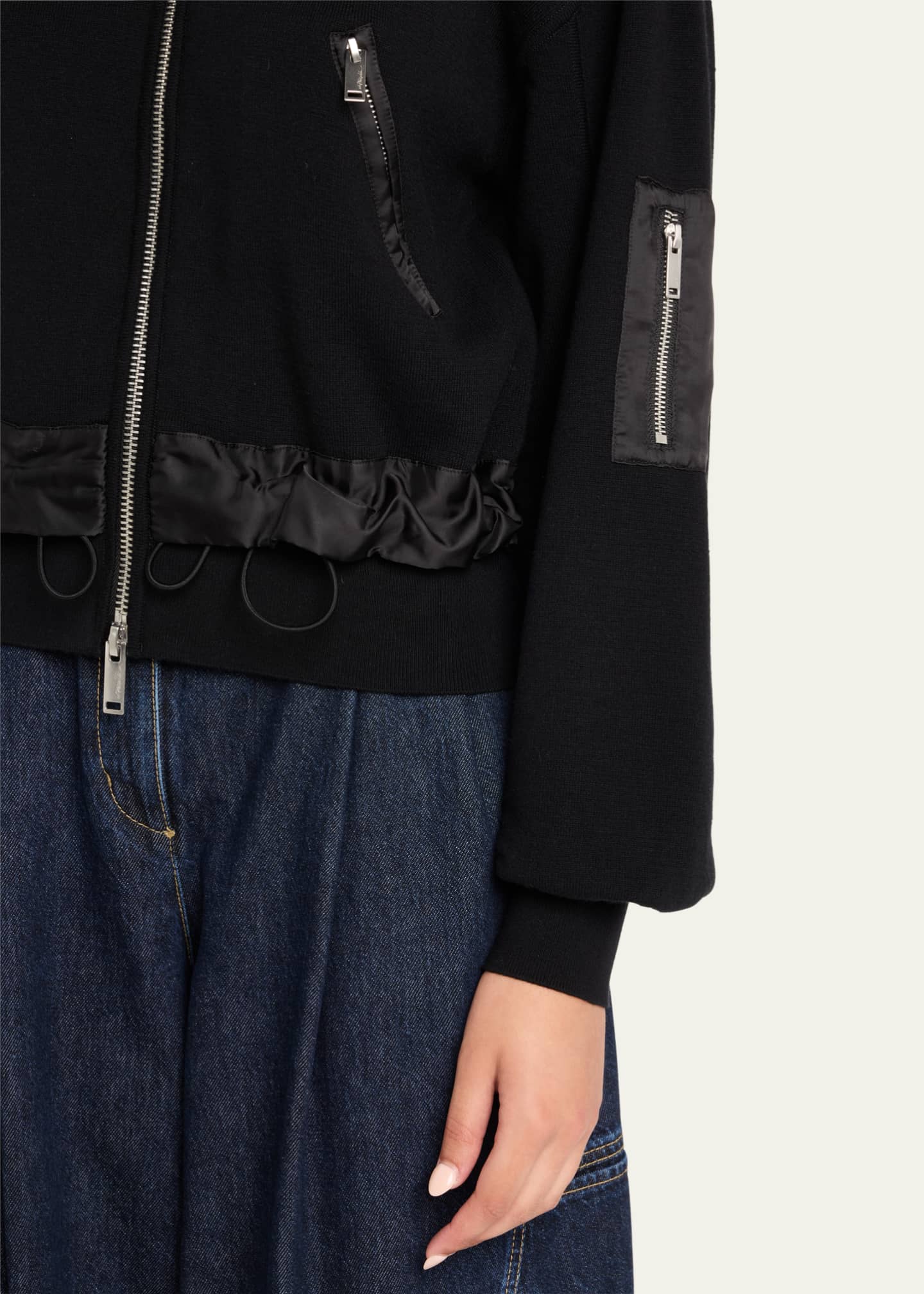 3.1 Phillip Lim Double-Layer Bomber Jacket Image 5 of 5