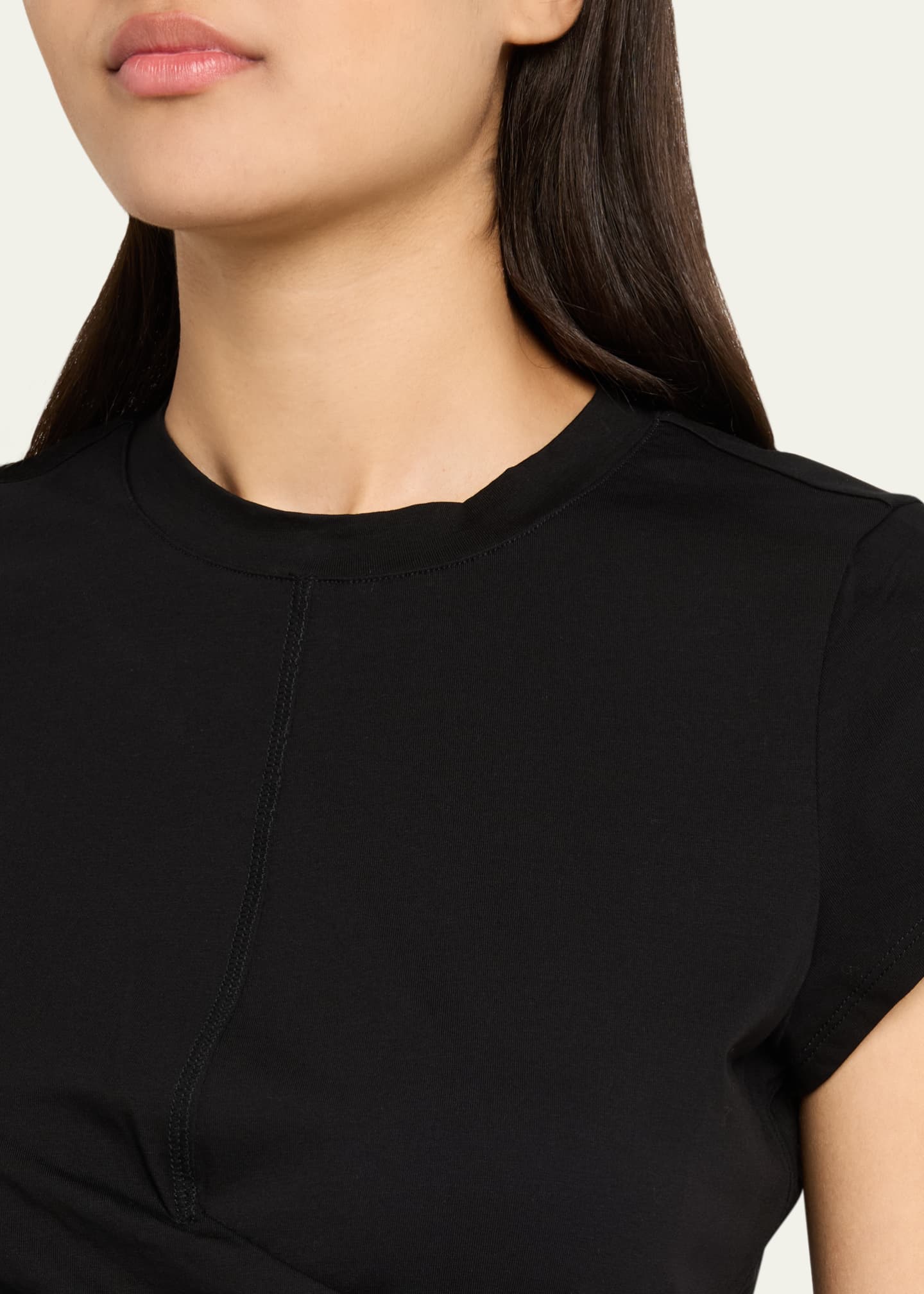 3.1 Phillip Lim Draped Short-Sleeve Tee Image 5 of 5