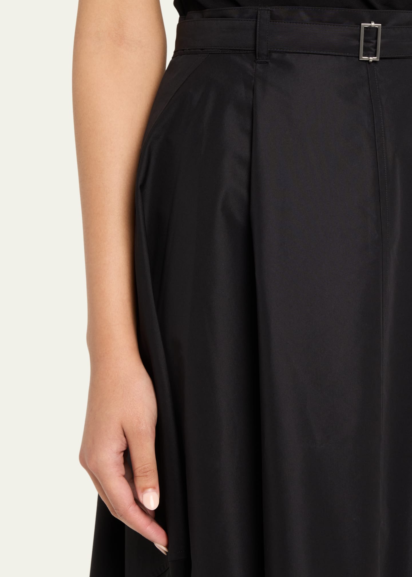 3.1 Phillip Lim Flounce Chiffon-Hem Midi Skirt Image 5 of 5