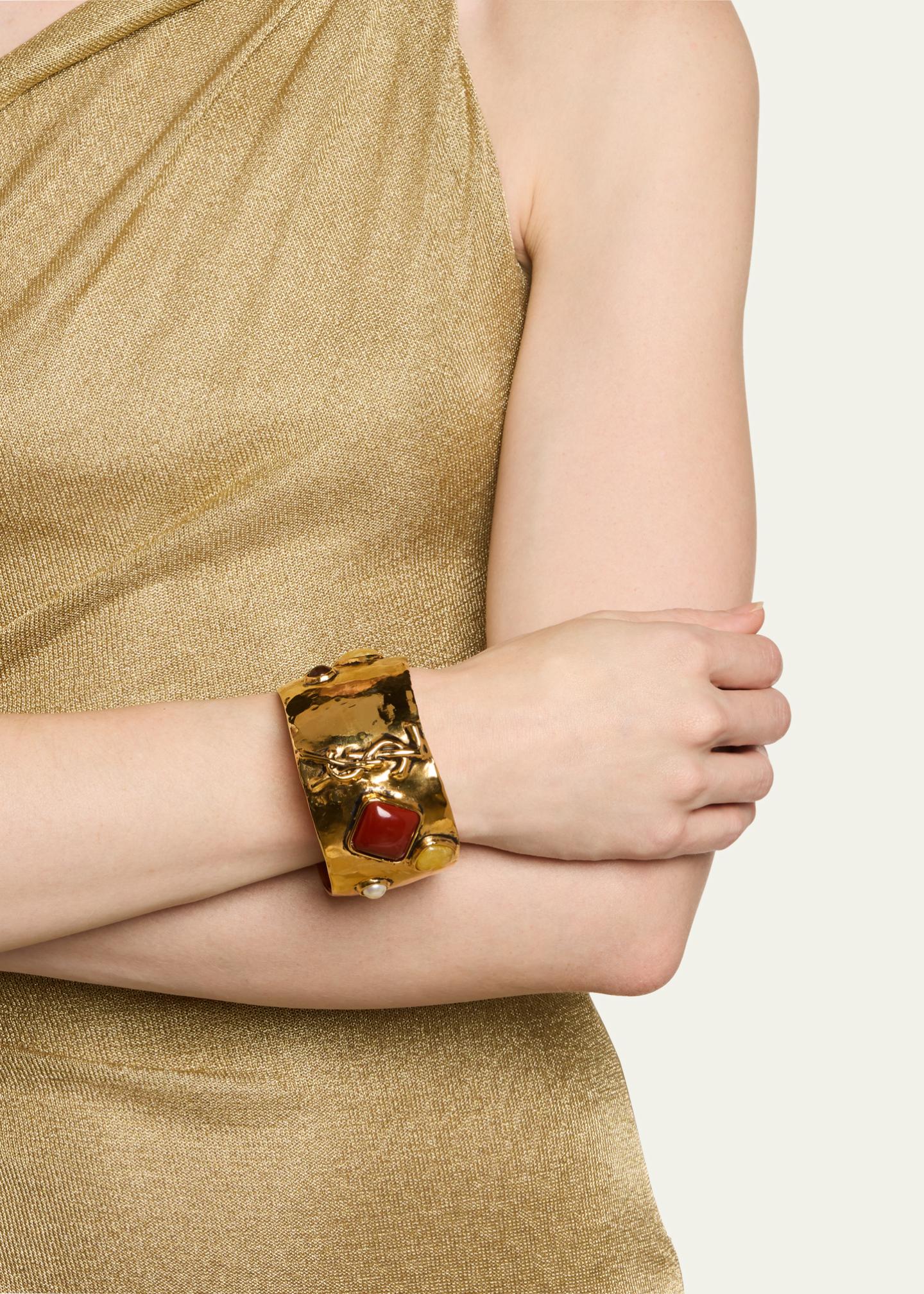 Saint Laurent Cassandre Cabochon Bracelet - Bergdorf Goodman