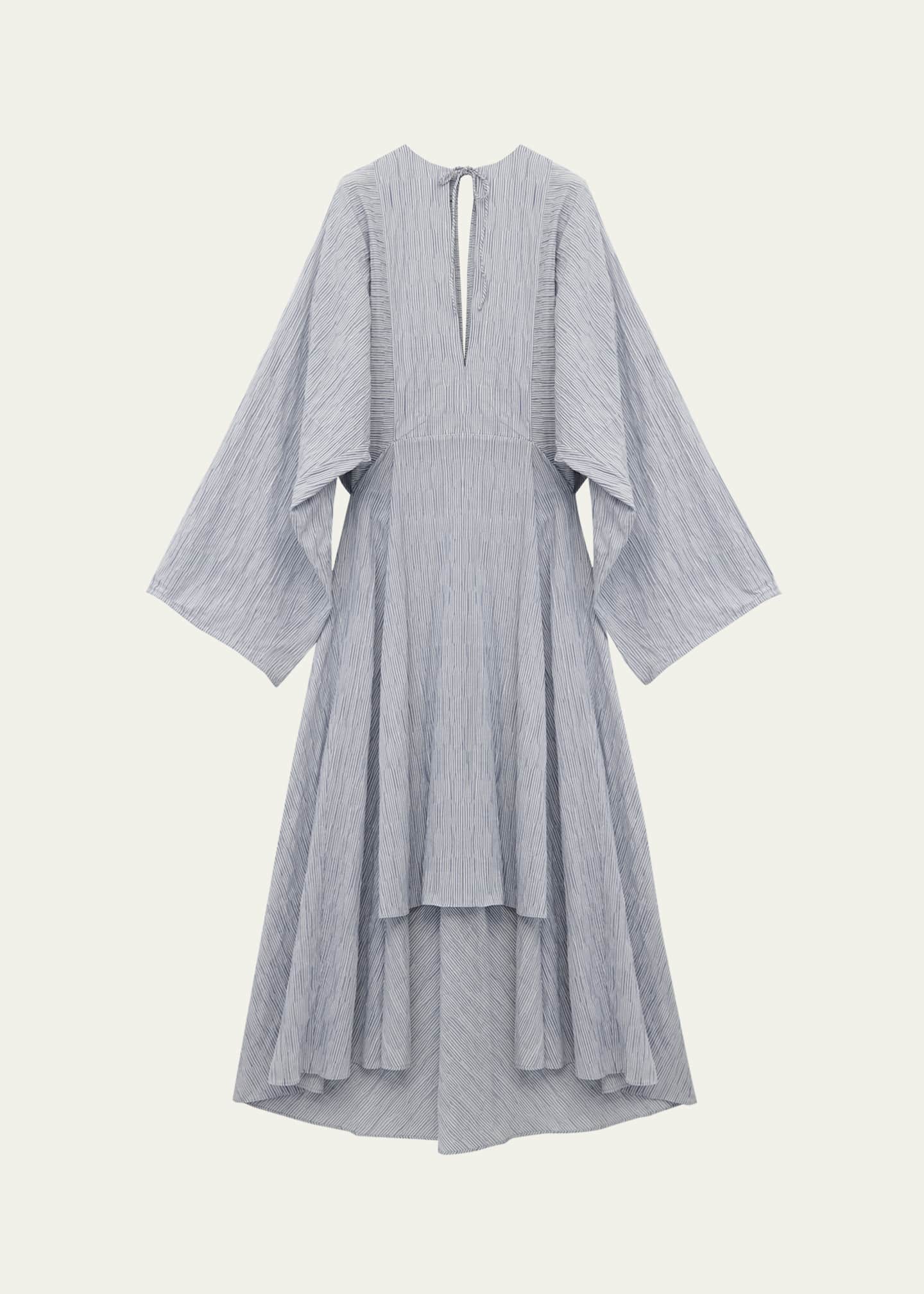 Loewe Striped Cape Sleeve Caftan Dress Image 1 of 2
