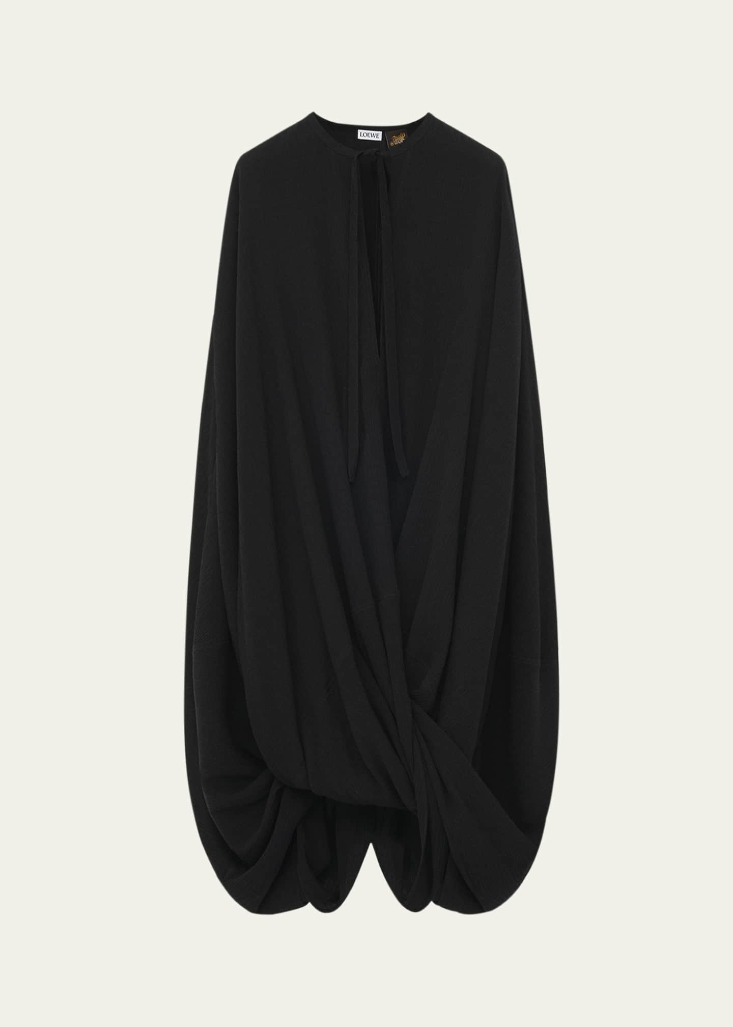Loewe Cocoon Draped Keyhole Twisted Dress Image 1 of 2
