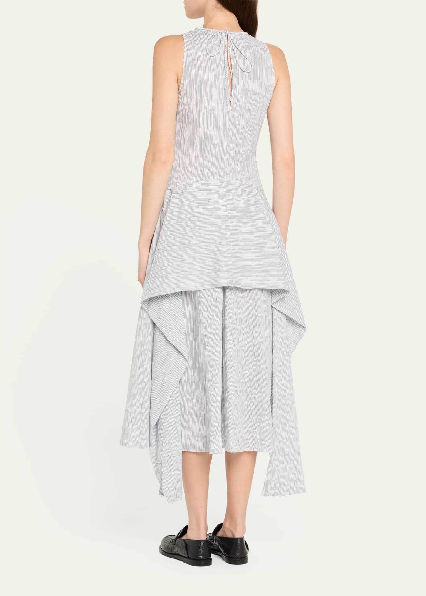 Loewe Striped Keyhole Tie-Front Dress Image 3 of 5