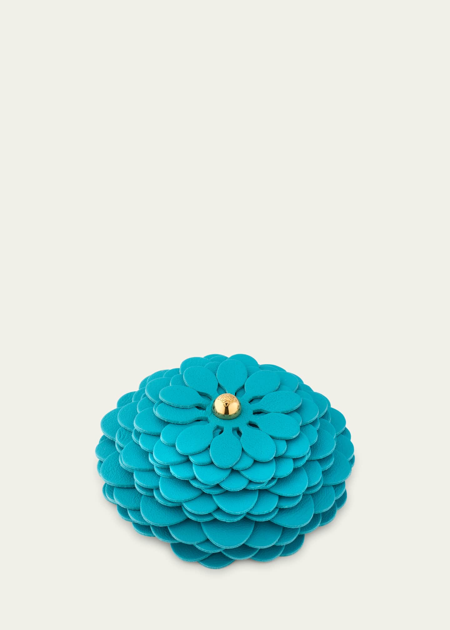 Leather Flower Pin