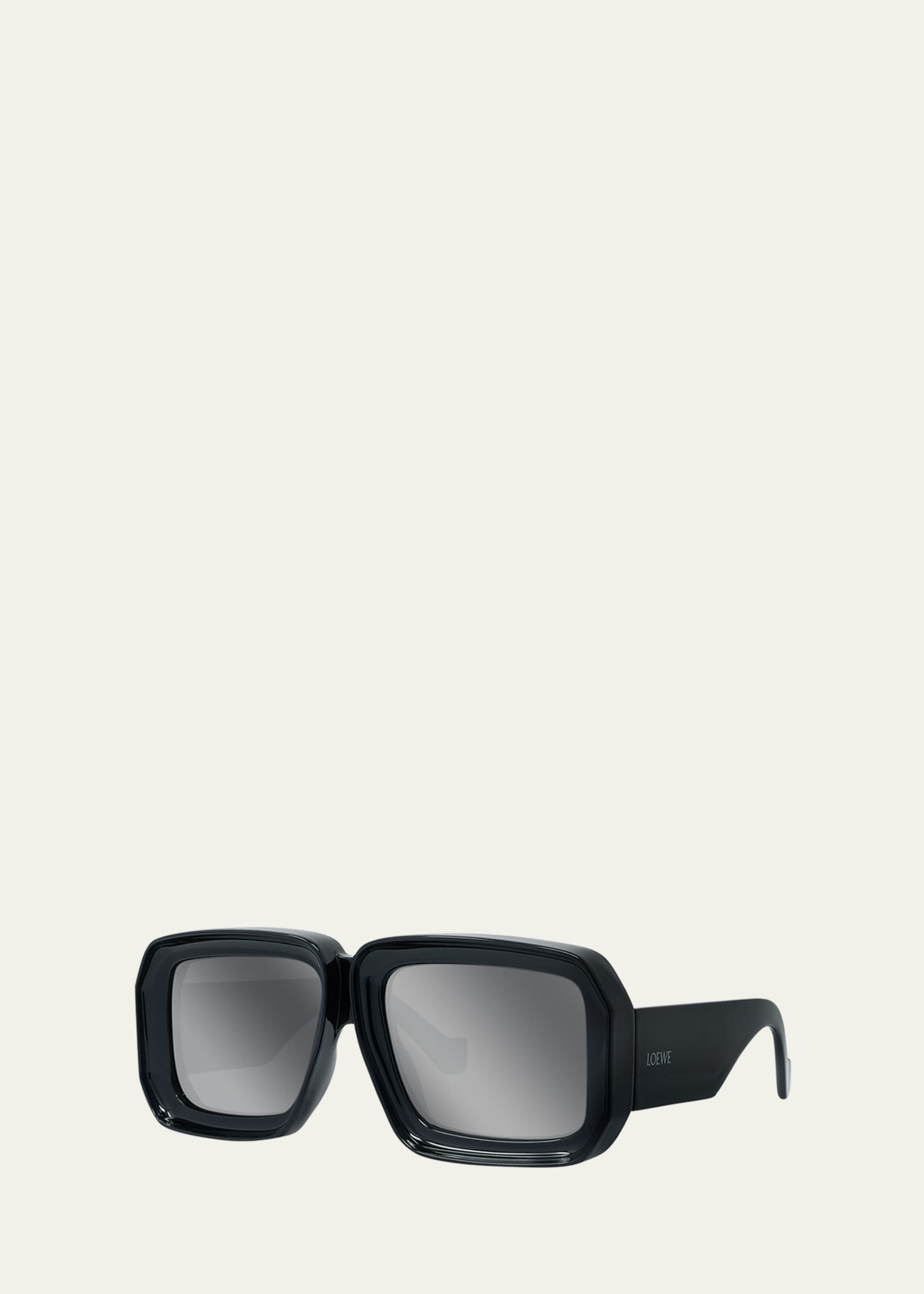 モ*ー様 LOEWE サングラス Loewe Signature Square Mirrored Sunglasses - Bergdorf Goodman