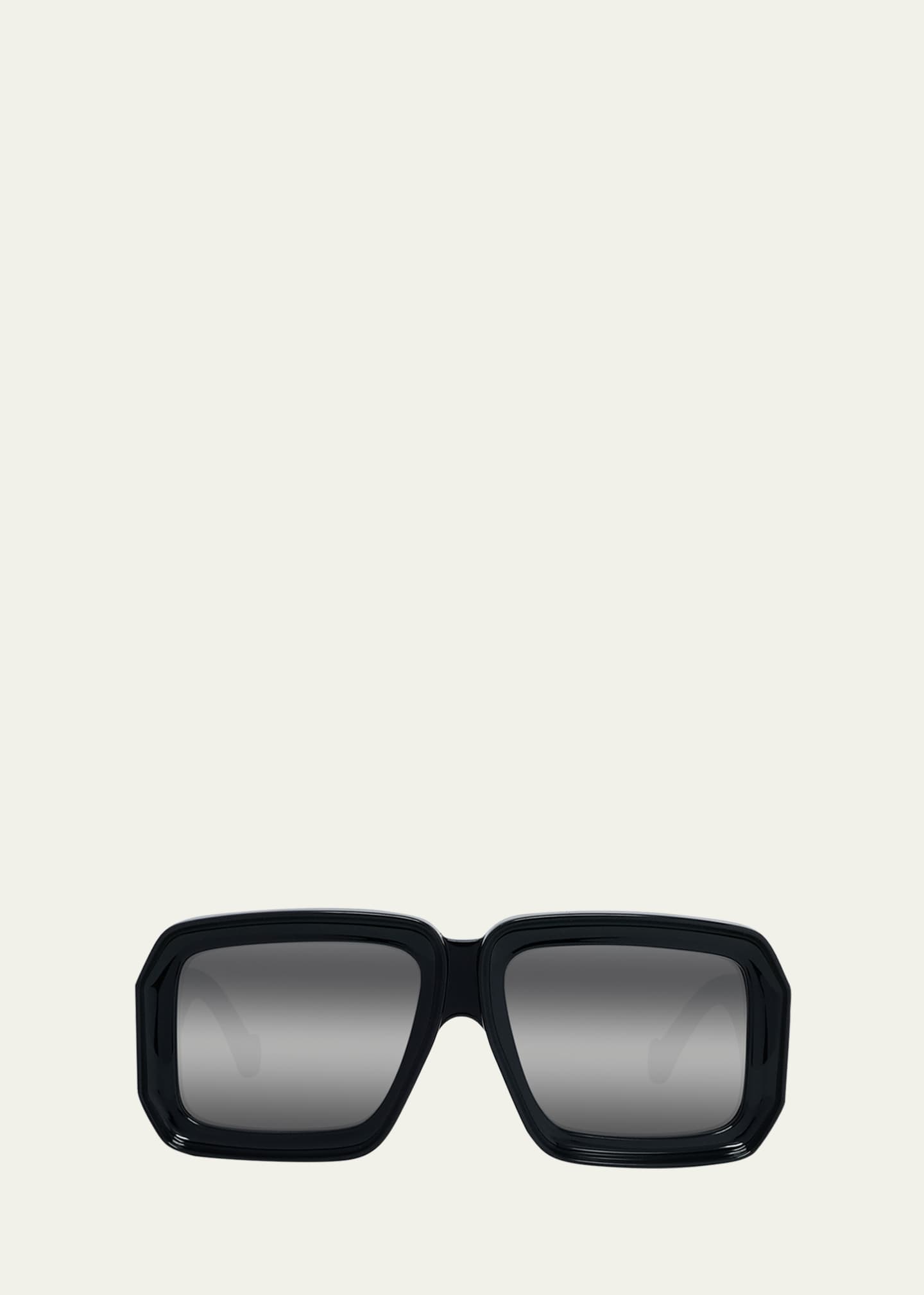 LOEWE サングラス Loewe Signature Square Mirrored Sunglasses - Bergdorf Goodman