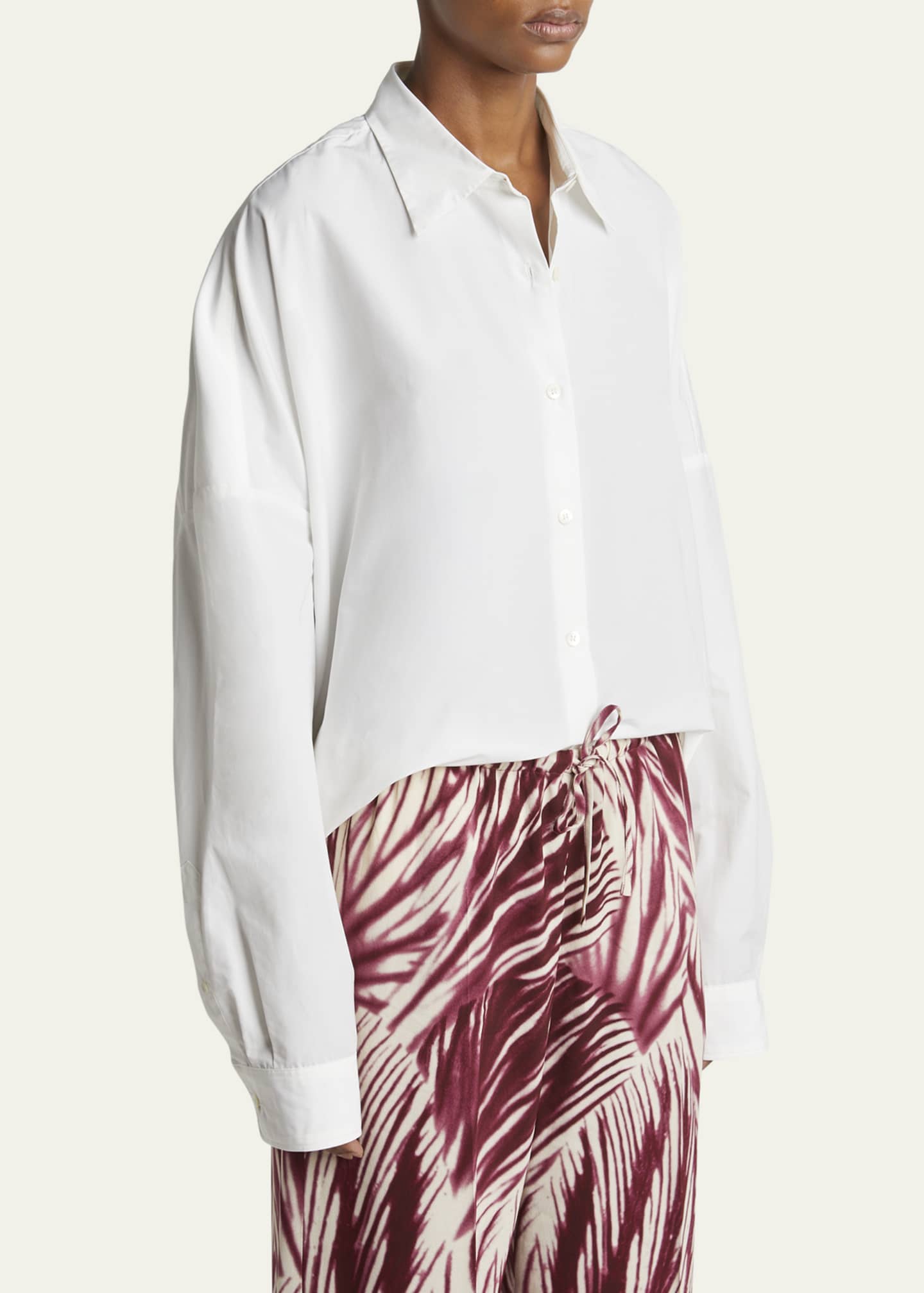 Dries Van Noten Casia Button Down Oversized Shirt Image 4 of 5