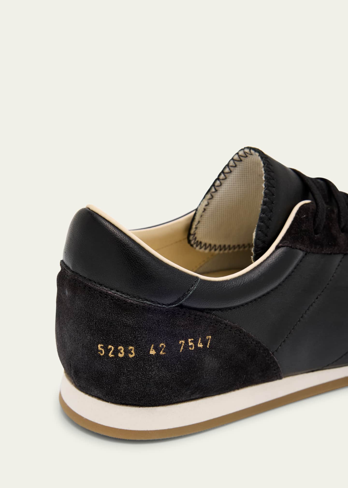 Men's Leather and Suede Runner Sneakers
