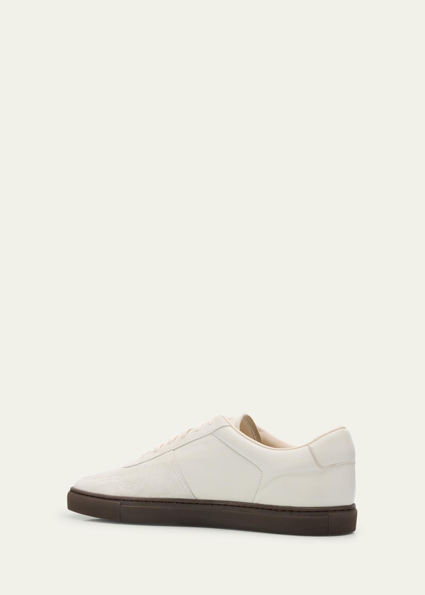 Common Projects Men's Bball Duo Slim Leather Low-Top Sneakers