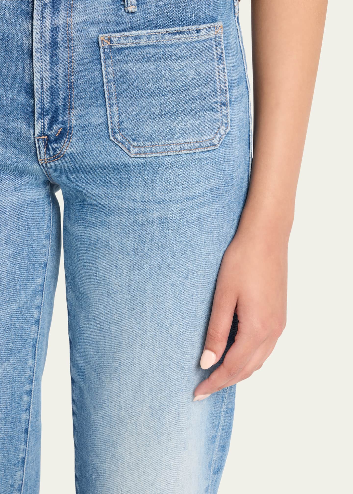 MOTHER The Patch Pocket Mid-Rise Maven Ankle Jeans