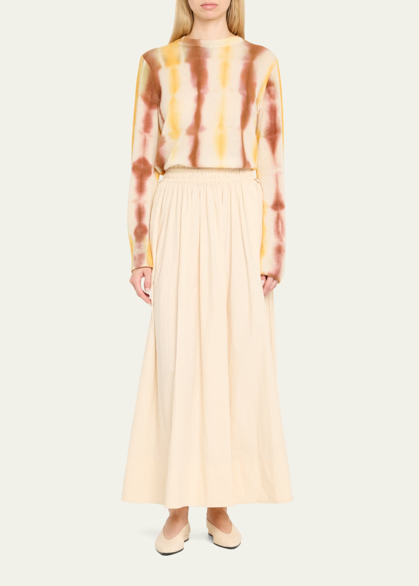 Lafayette 148 New York Ruched A-Line Maxi Skirt Image 2 of 5
