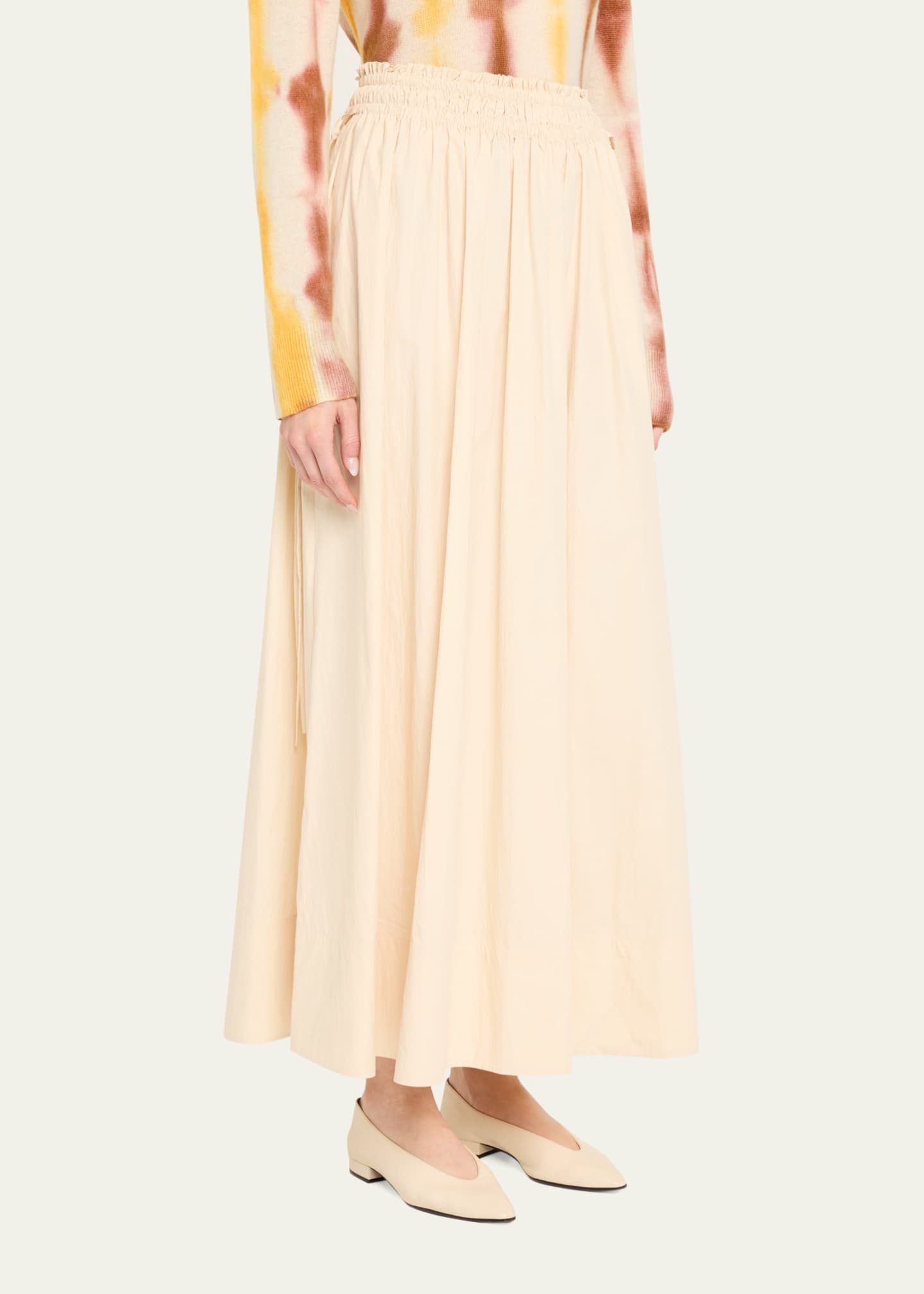 Lafayette 148 New York Ruched A-Line Maxi Skirt Image 4 of 5