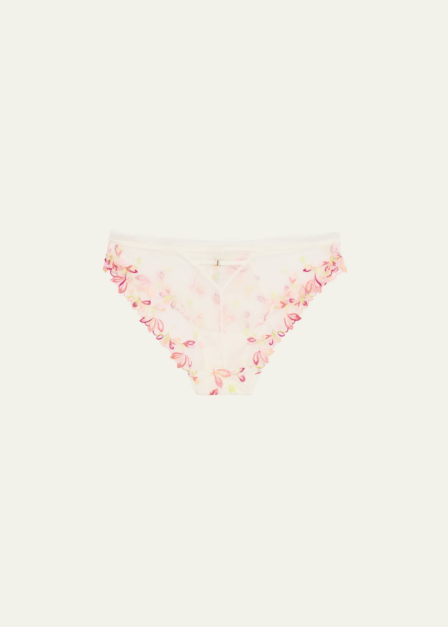 Lise Charmel Folie D'Ete Floral-Embroidered Italian Briefs Image 2 of 2