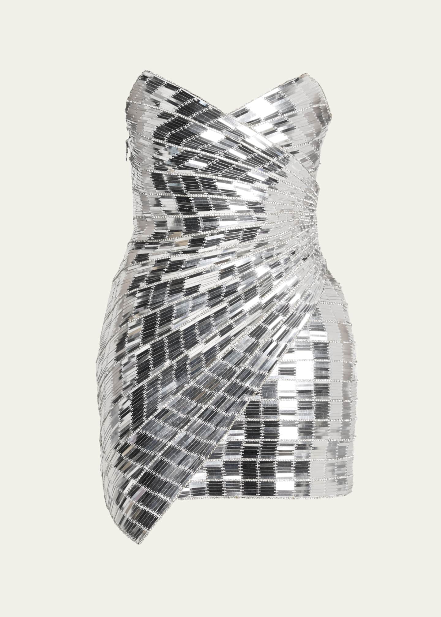retrofete silver mini dress Kinara Sequin Dress  Retrofete