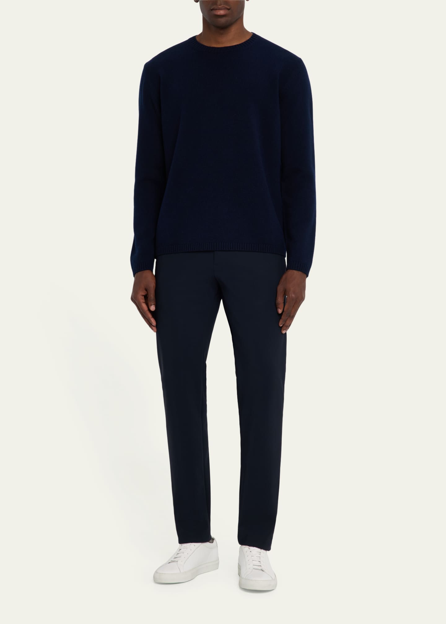 Bergdorf Goodman Men's Cashmere Crewneck Sweater Image 2 of 5