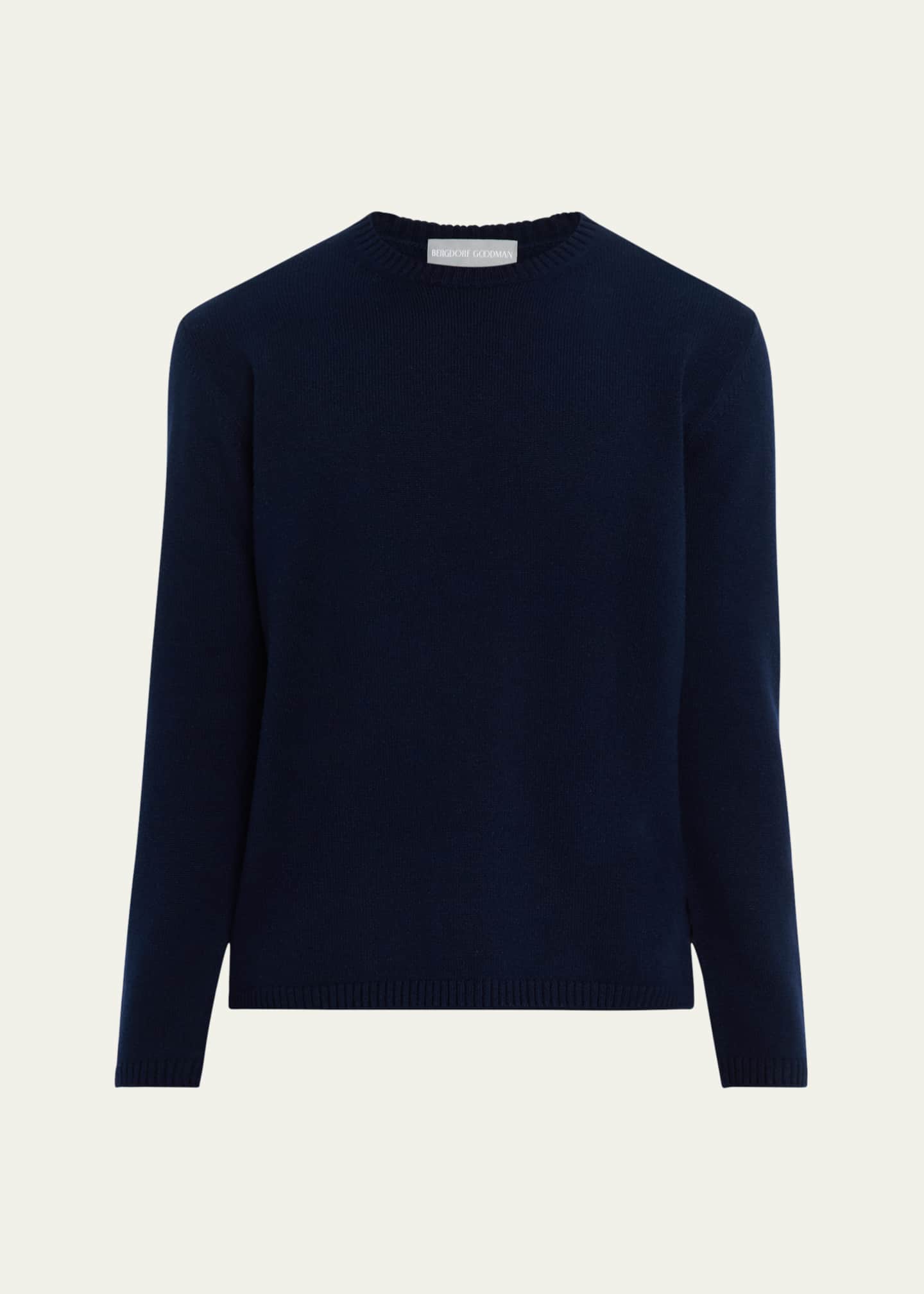 Bergdorf Goodman Men's Cashmere Crewneck Sweater Image 1 of 5